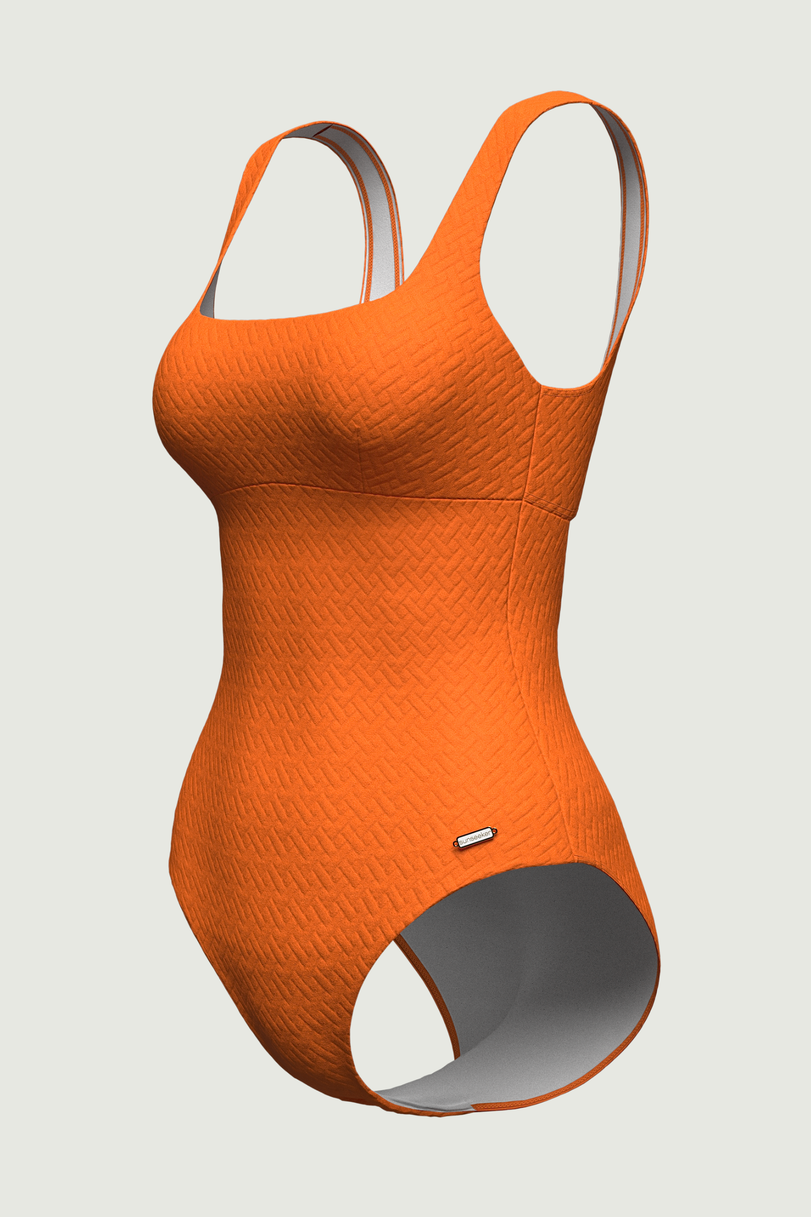 SunseekerPsychedelic Summer Orange Texture Onepiece