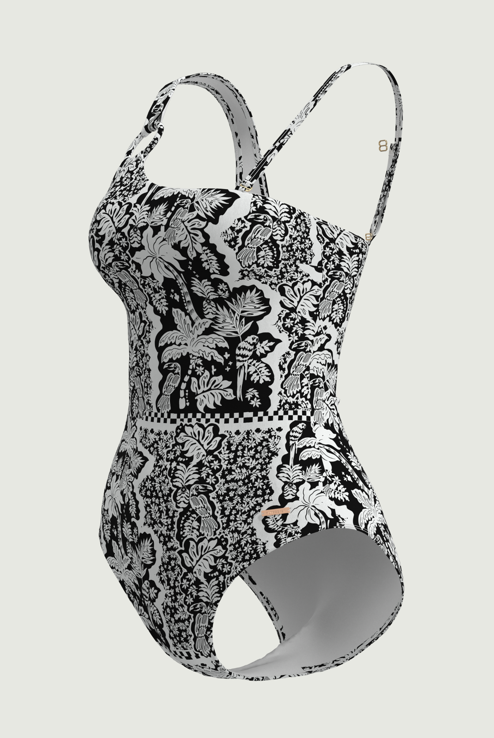 SunseekerSoulistic Black Asymmetric Straps Onepiece