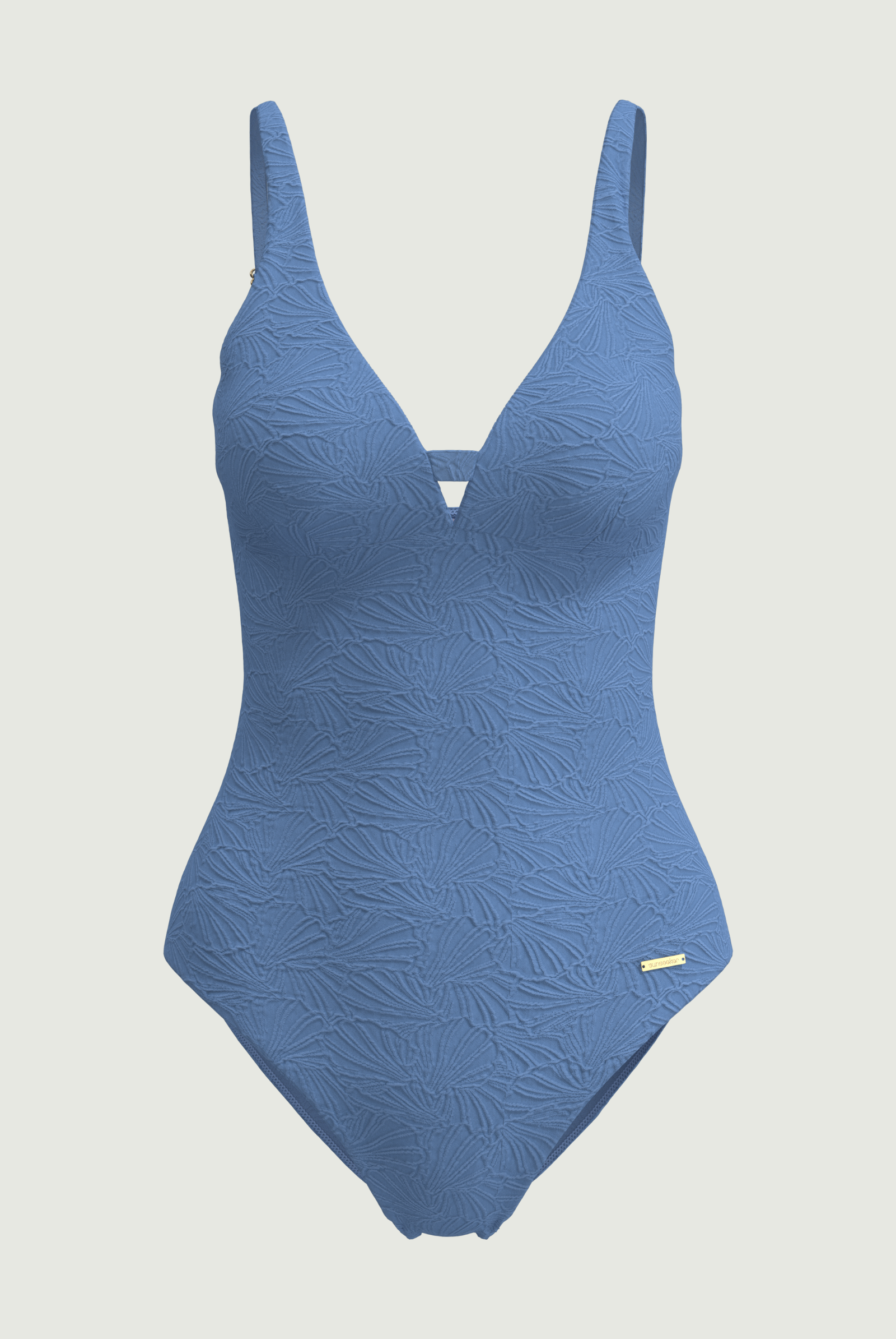 SunseekerCoco Cool Penny Blue Plus Cup Cut-out Front Onepiece