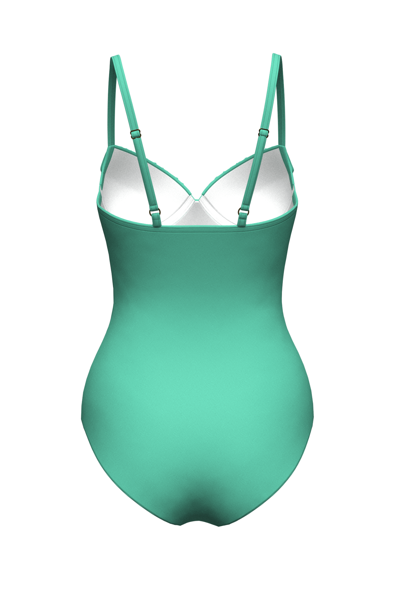 Sunseeker Core Solid Mint Green Pintuck Onepiece
