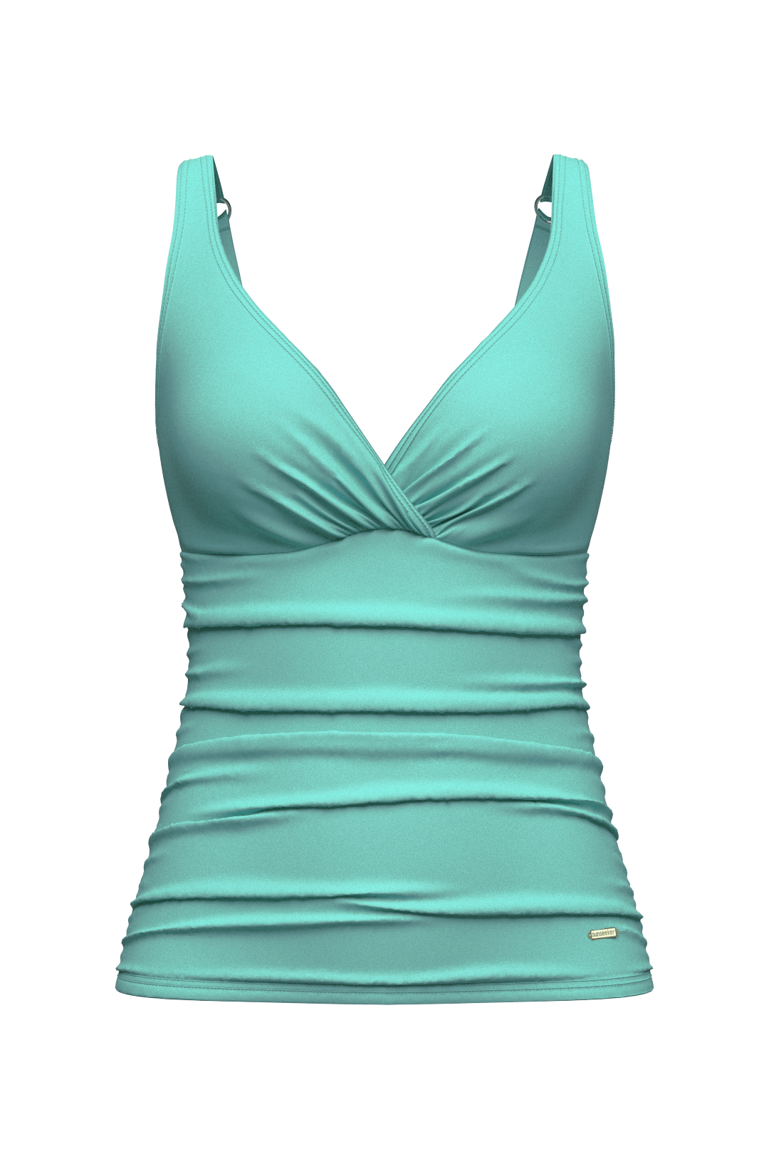 SunseekerCore Mint Green Solid Plus Cup Cross Front Tankini