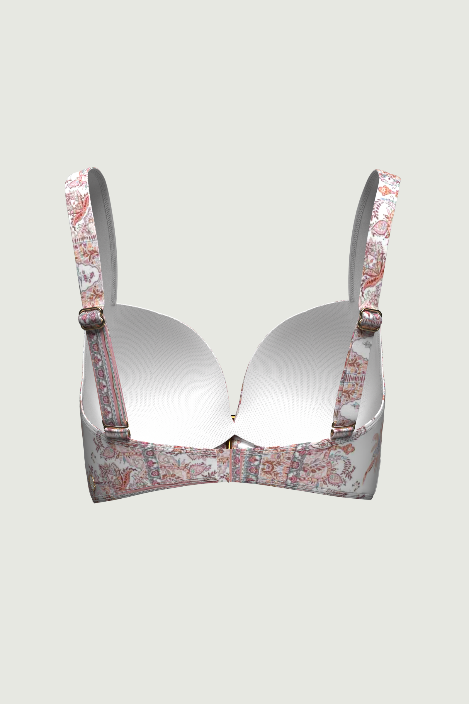 SunseekerDesert Palm Desert Rose Plus Cup Ring Bikini Top