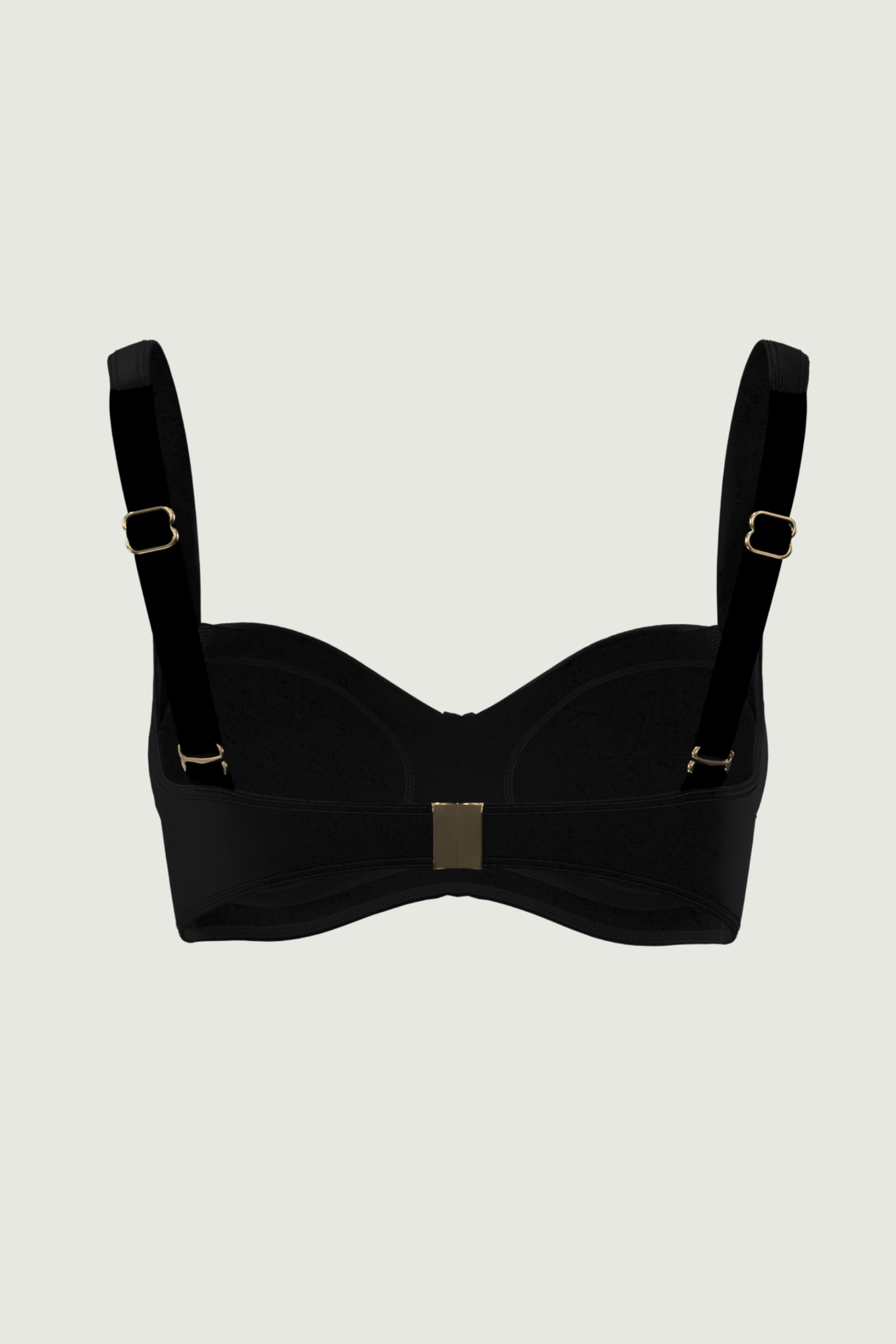 SunseekerCore Solid Black Plus Cup Bikini Top