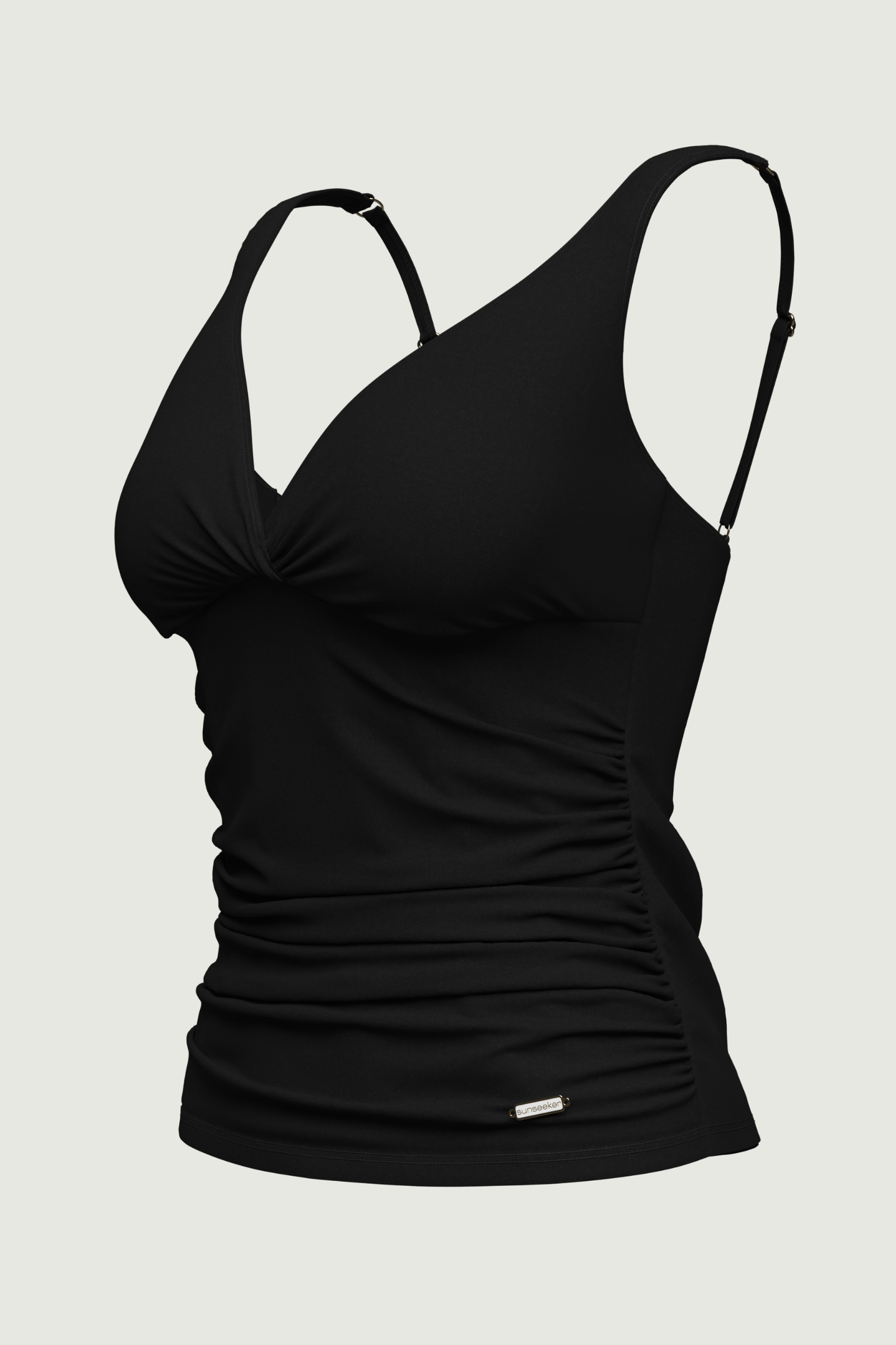 SunseekerCore Solid Black Plus Cup Tankini