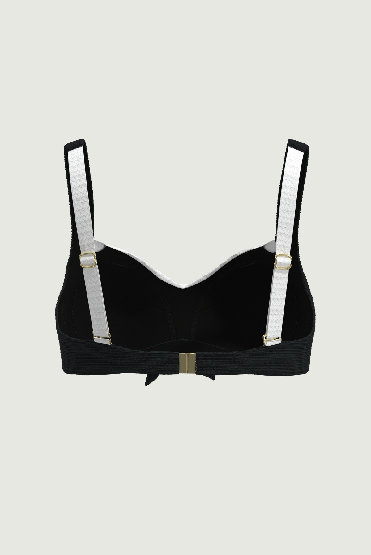 SunseekerDeep Dive Black Plus Cup Tie Front Bikini Top