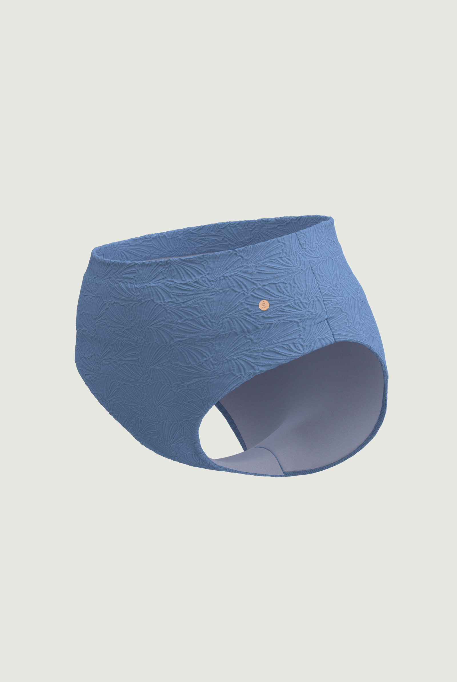 SunseekerCoco Cool Penny Blue Ruched Waistband Full Classic Pant