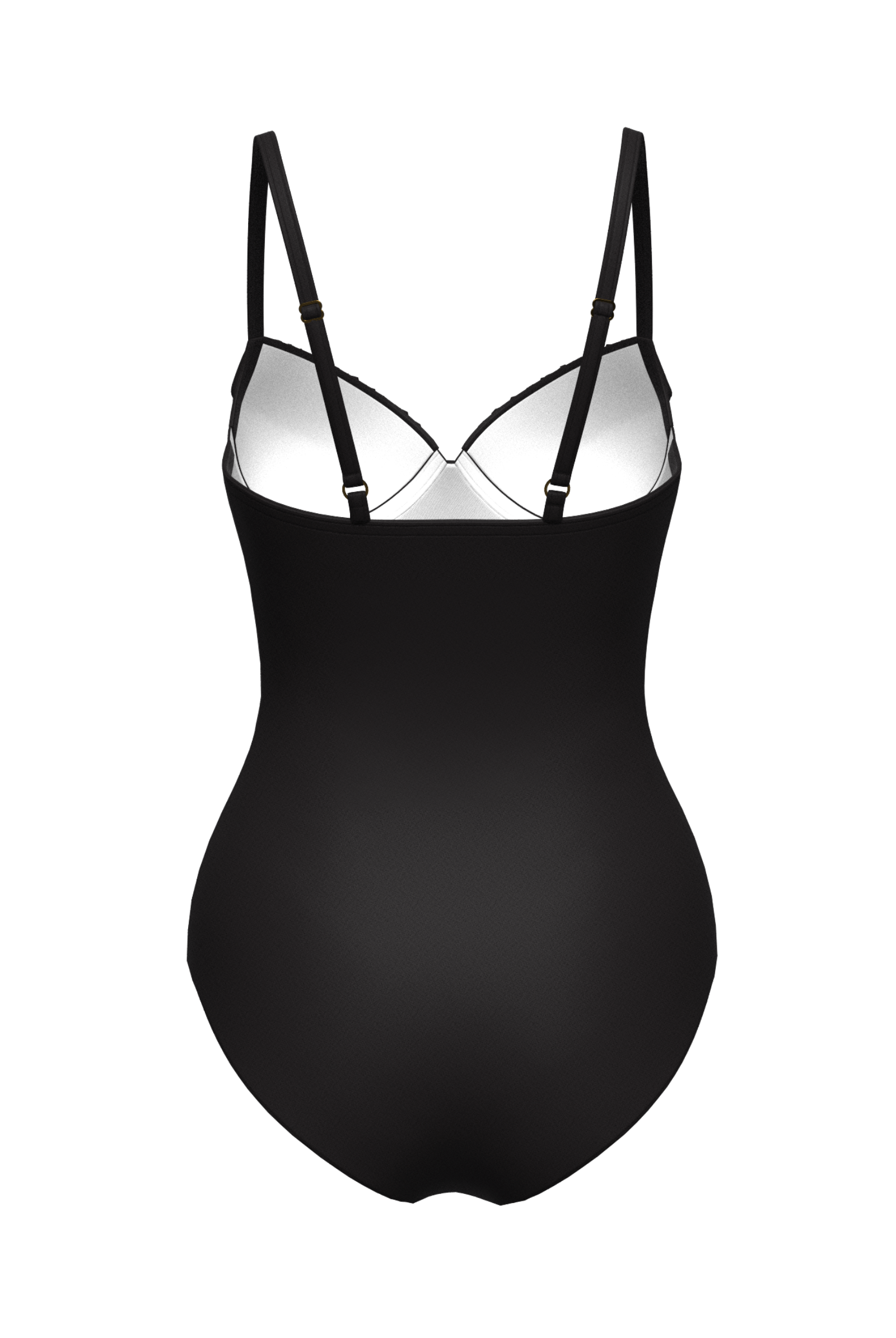 Sunseeker Core Solid Black Pintuck Onepiece