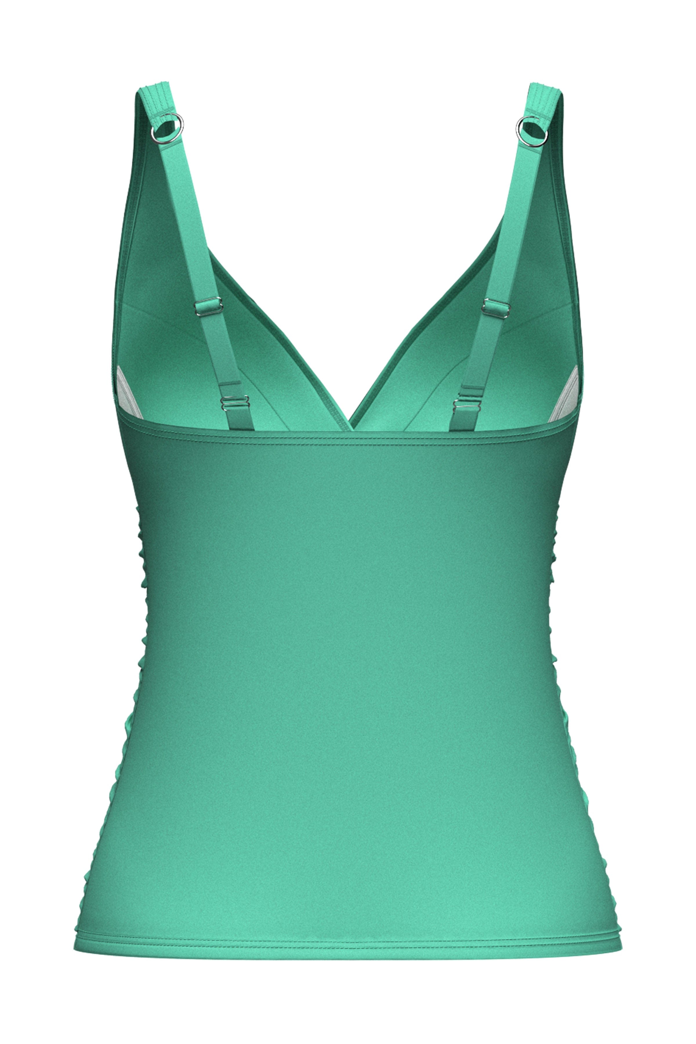 Sunseeker Core Mint Green Solid Plus Cup Cross Front Tankini