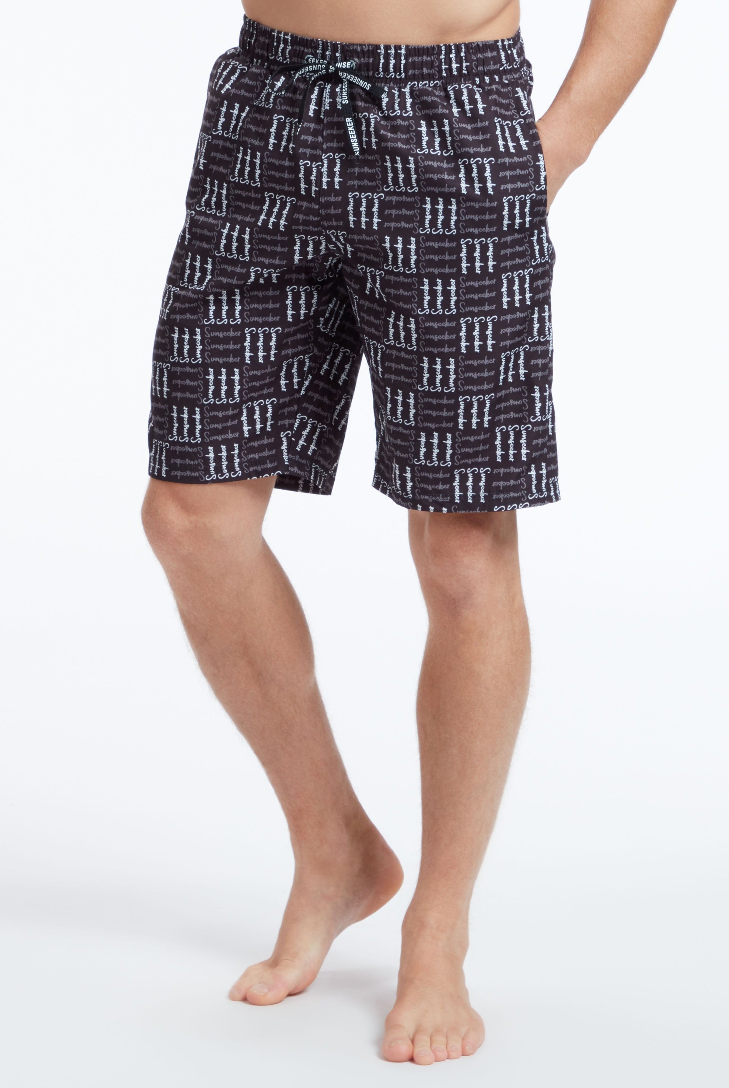 Sunseeker Logo print drawtring boardshorts