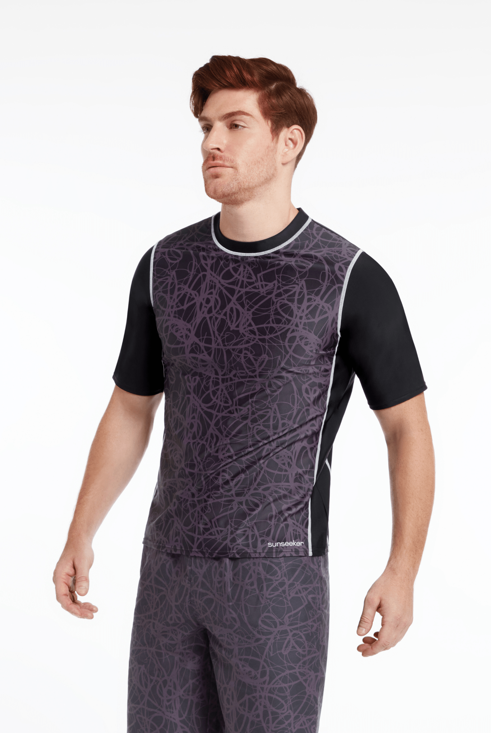 Sunseeker Messy Line Short Sleeve Swim Shirt