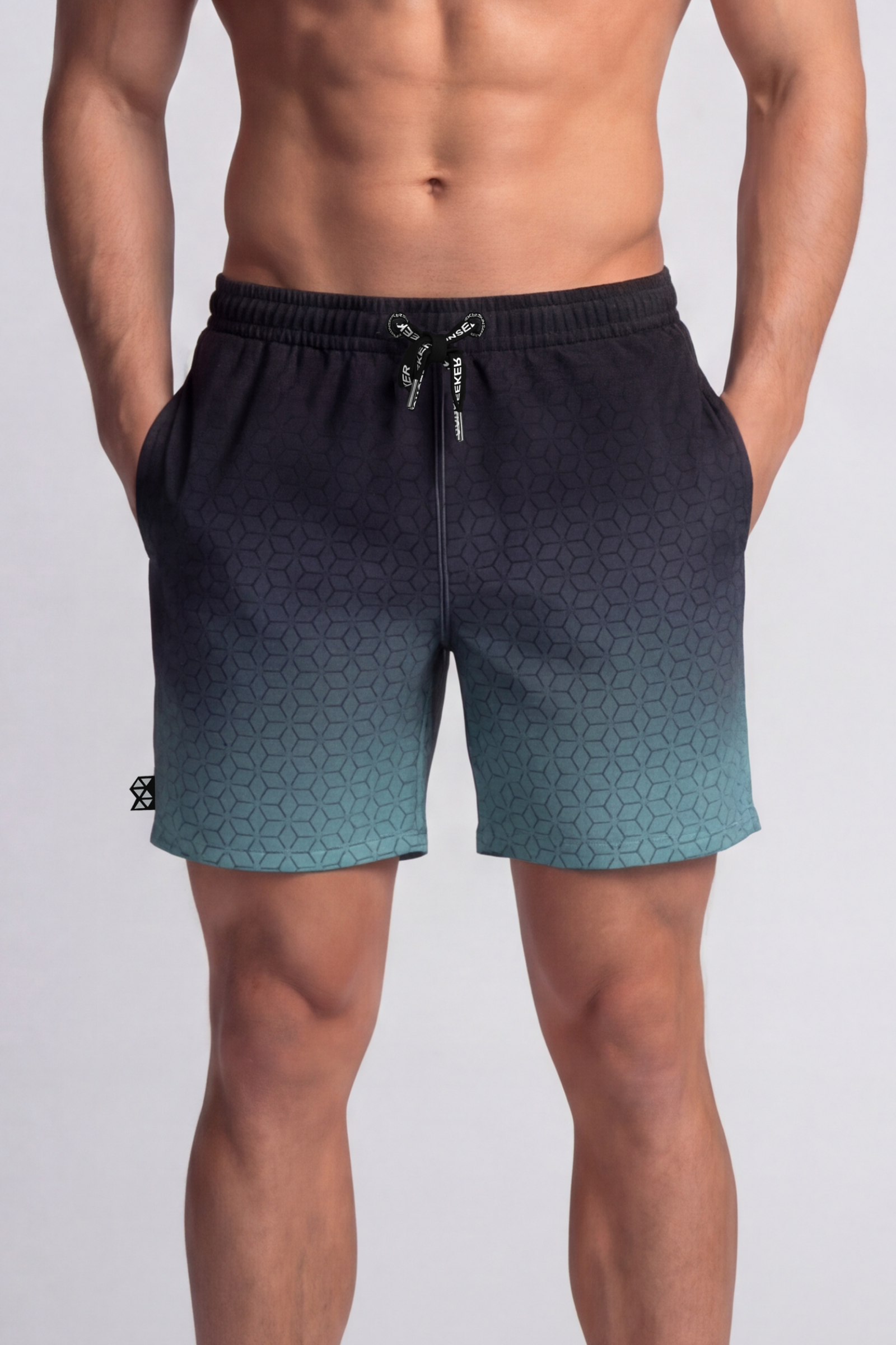 SunseekerAqua Gradient Drawstring Elastic Waistband 16" Boardshorts