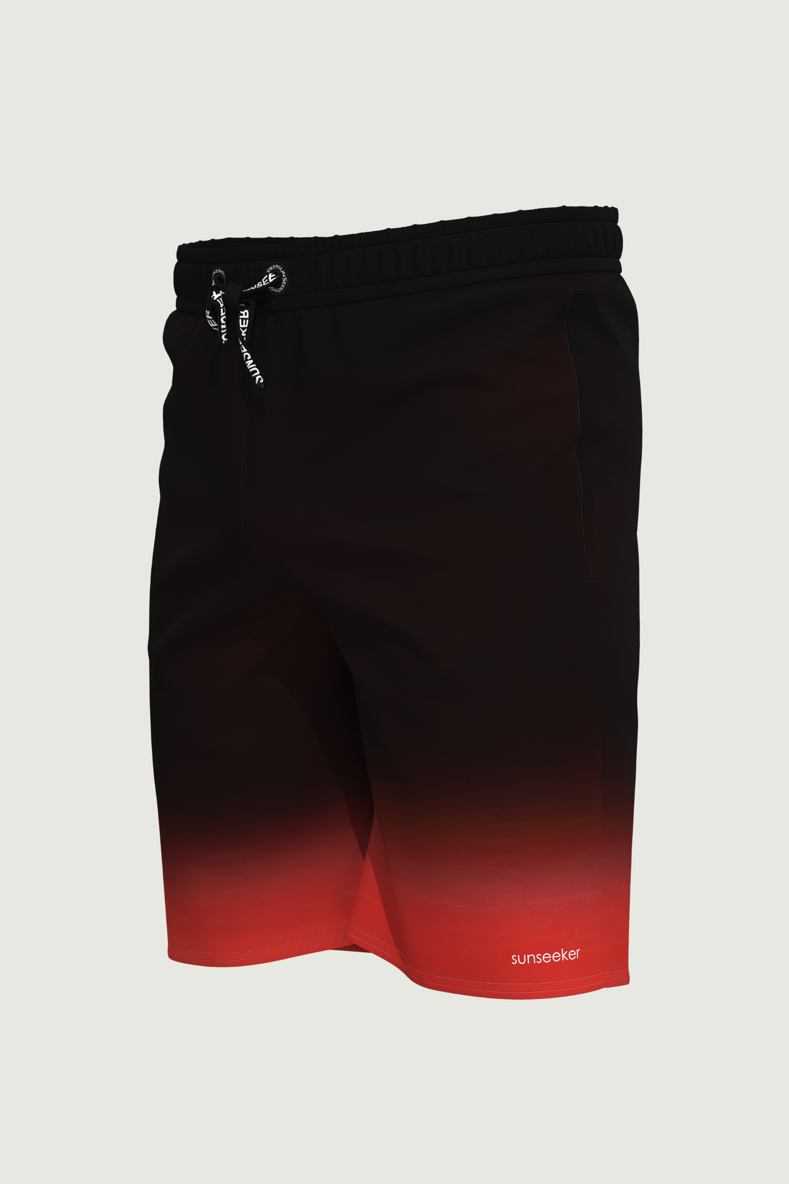 SunseekerCity Light Orange Drawstring Elastic Waistband 20" Boardshorts