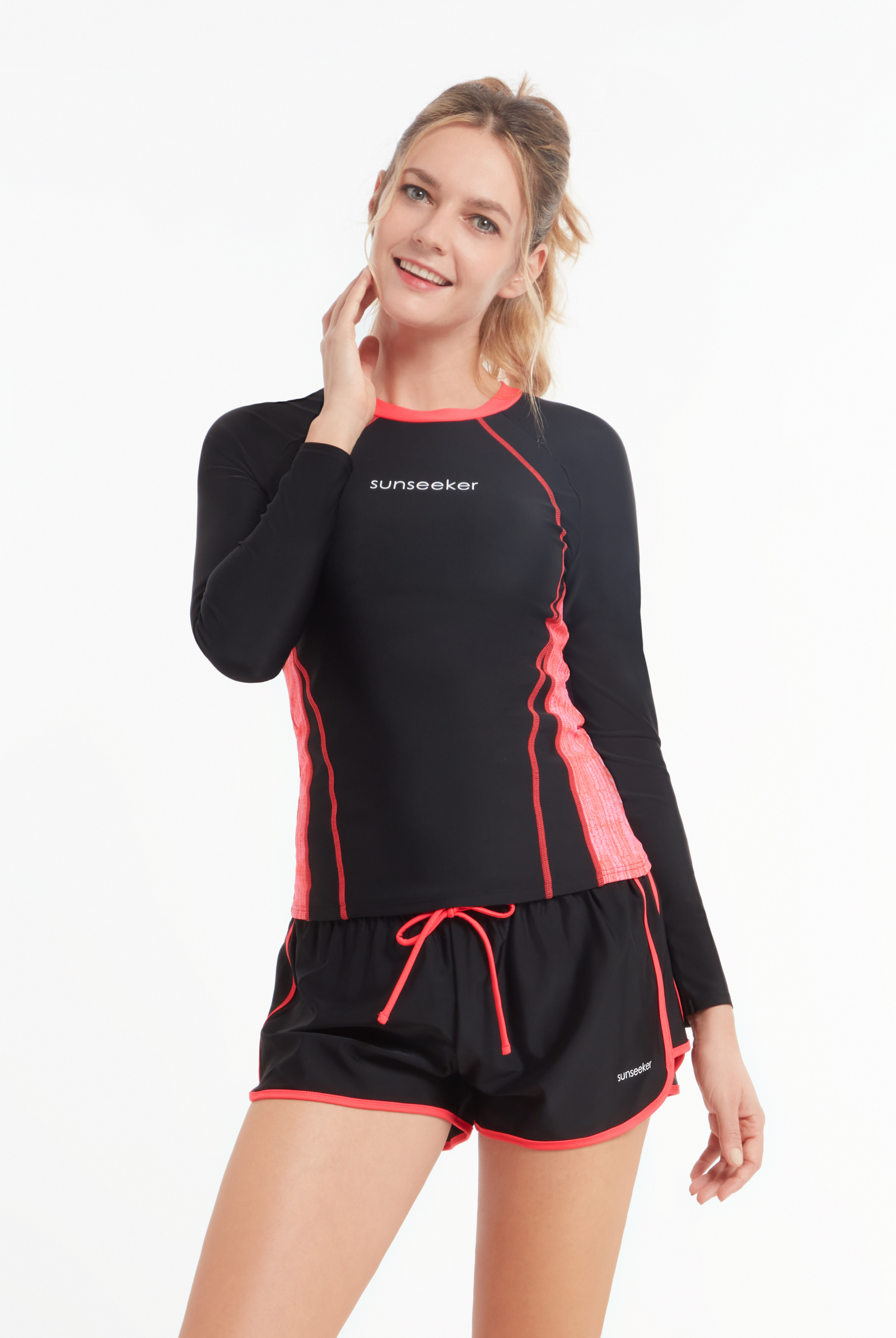 SunseekerMessy Day Seville Orange Long Sleeves Rash Guard