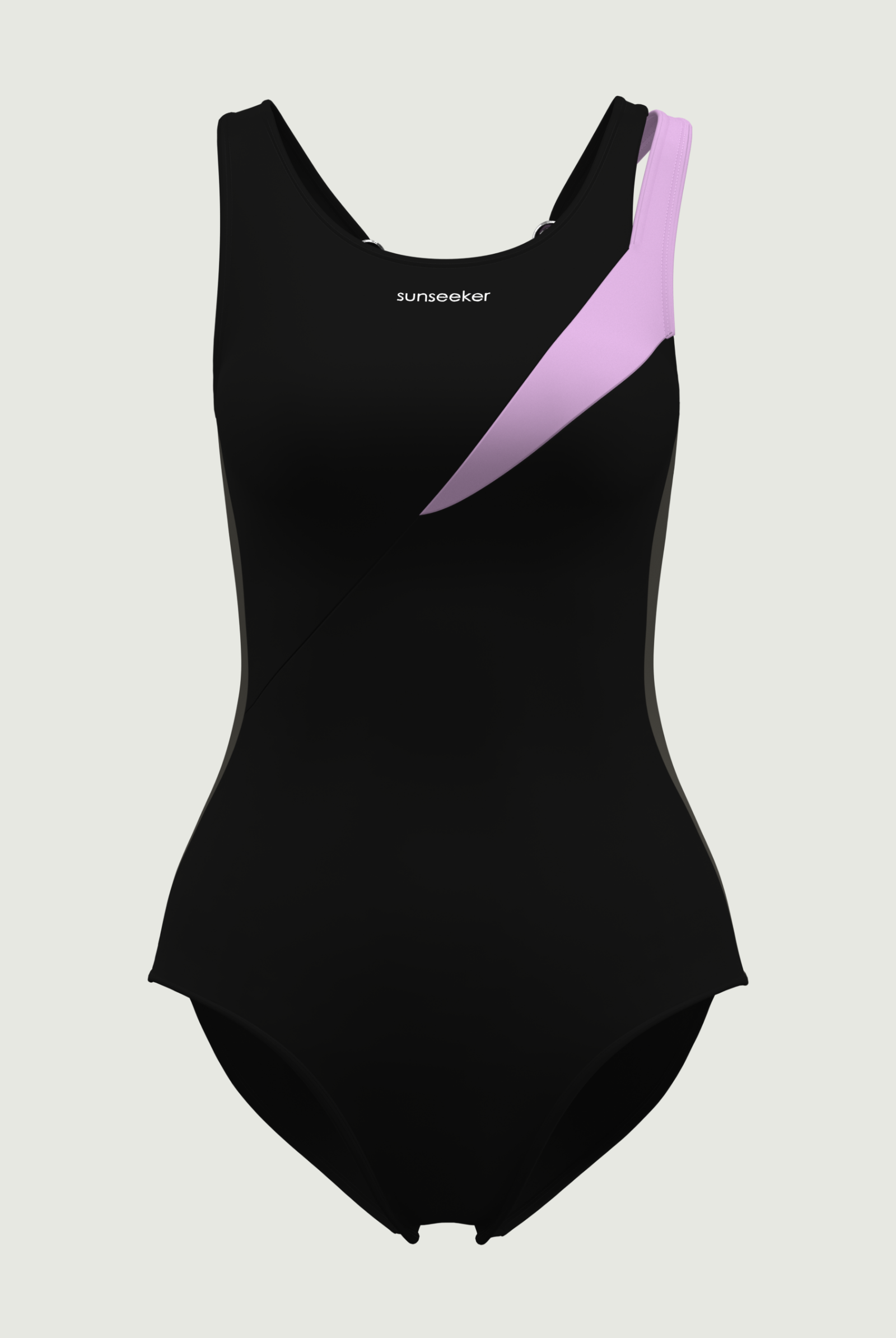 SunseekerSports Solid Purple Double Straps Onepiece