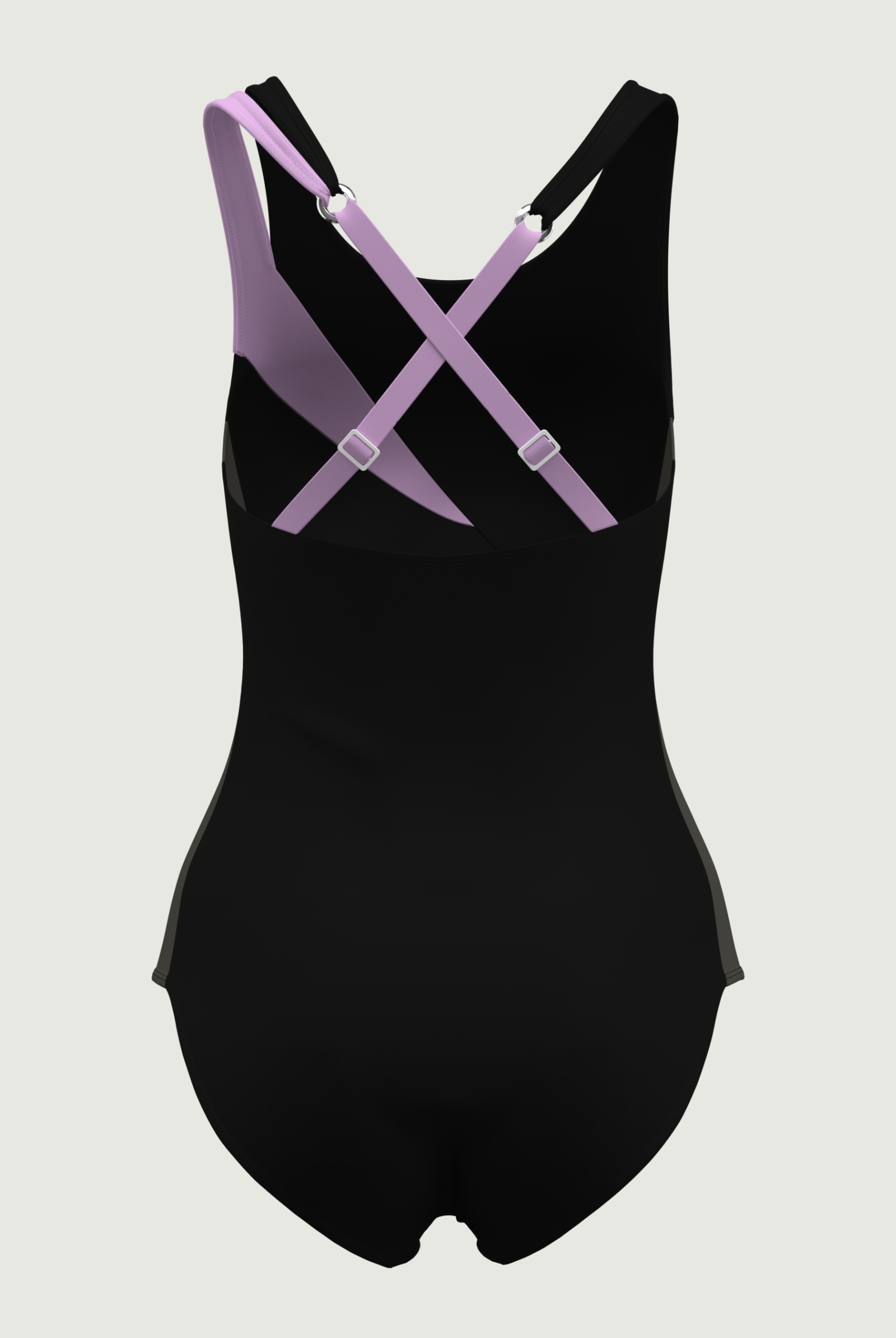 SunseekerSports Solid Purple Double Straps Onepiece