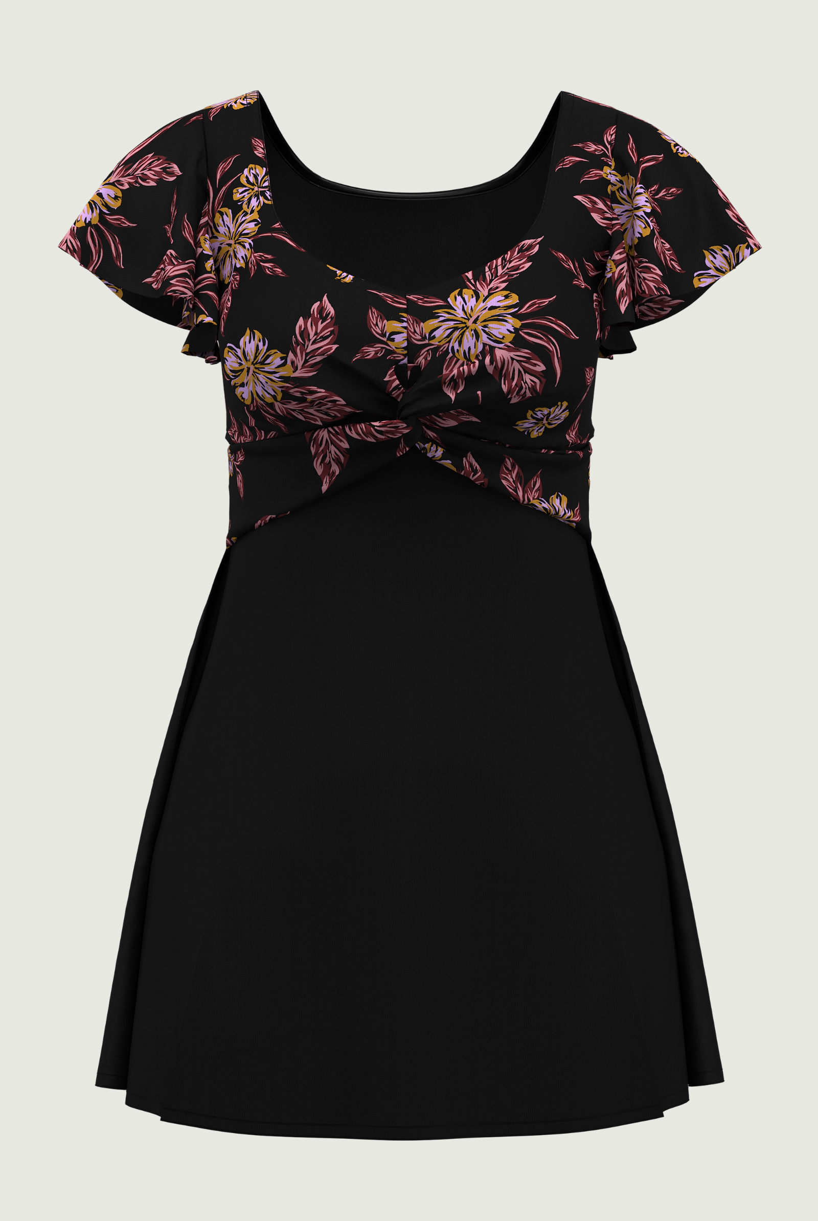 SunseekerMulberry Delight Twist Front Swimdress