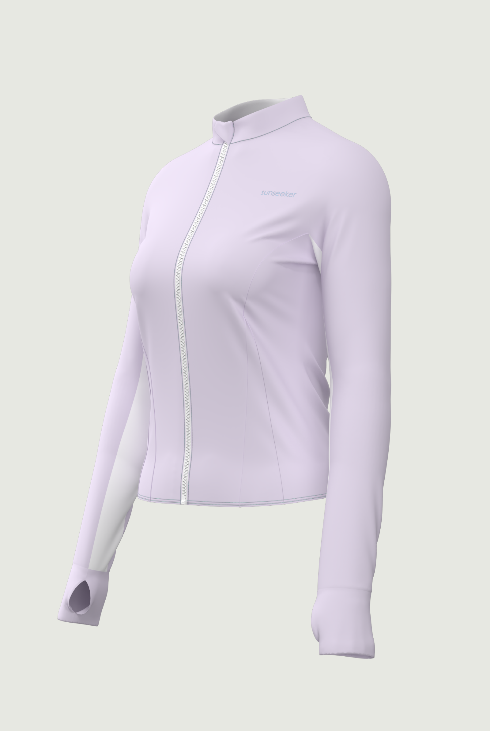 SunseekerSupplementary Light Purple Slim Fit Zip Front UV Jacket
