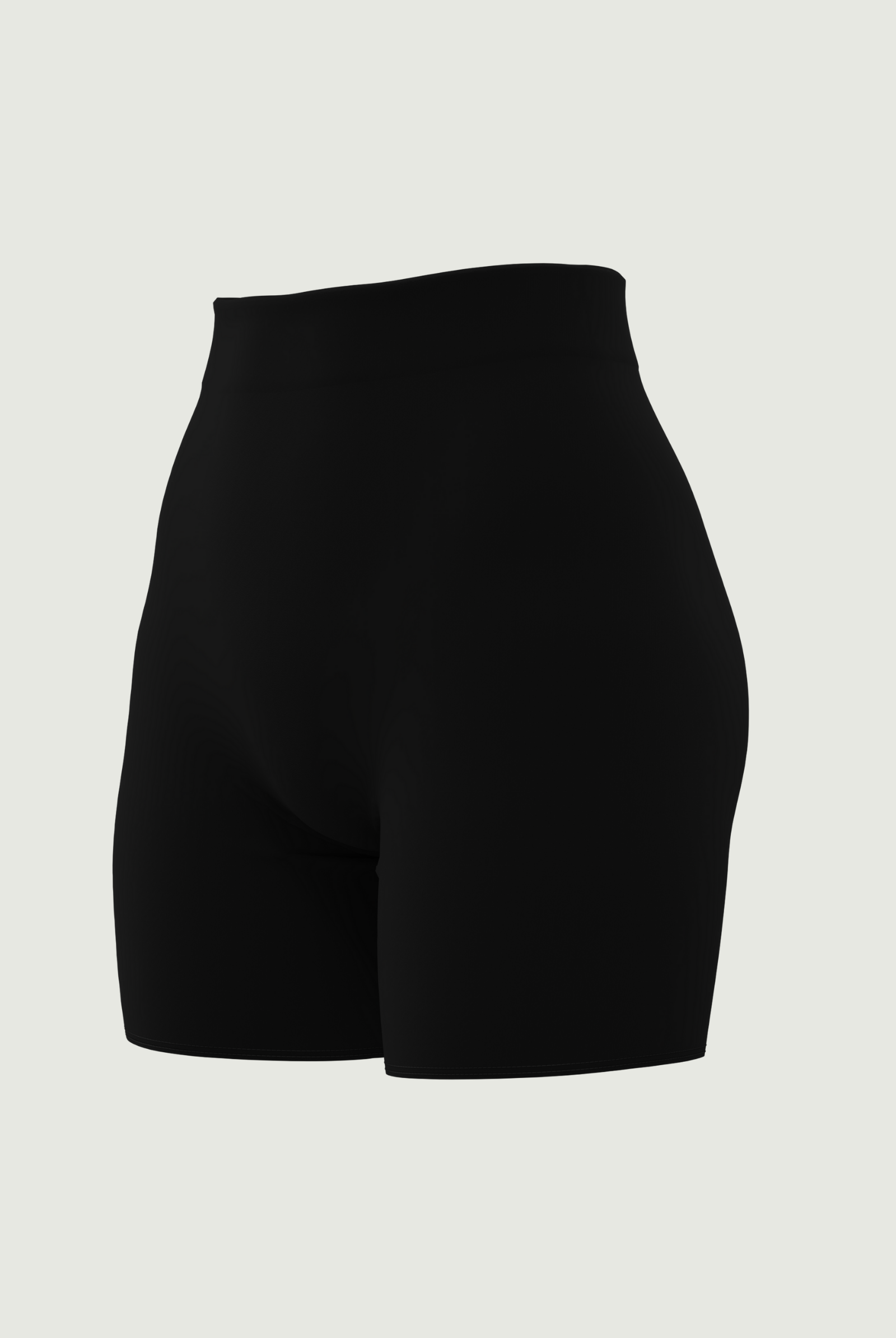 SunseekerSupplementary Black Solid High Waist Bike Shorts