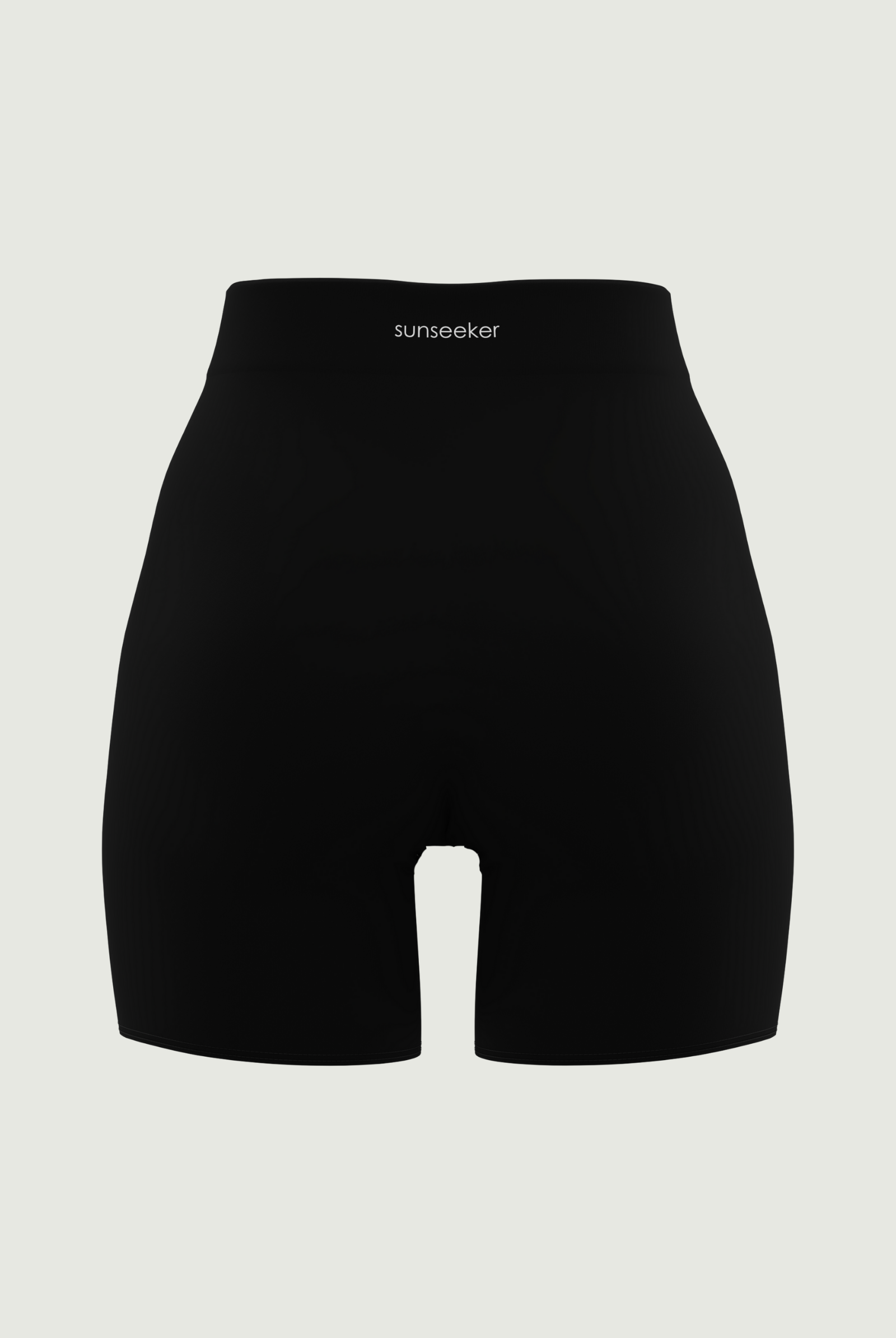 SunseekerSupplementary Black Solid High Waist Bike Shorts