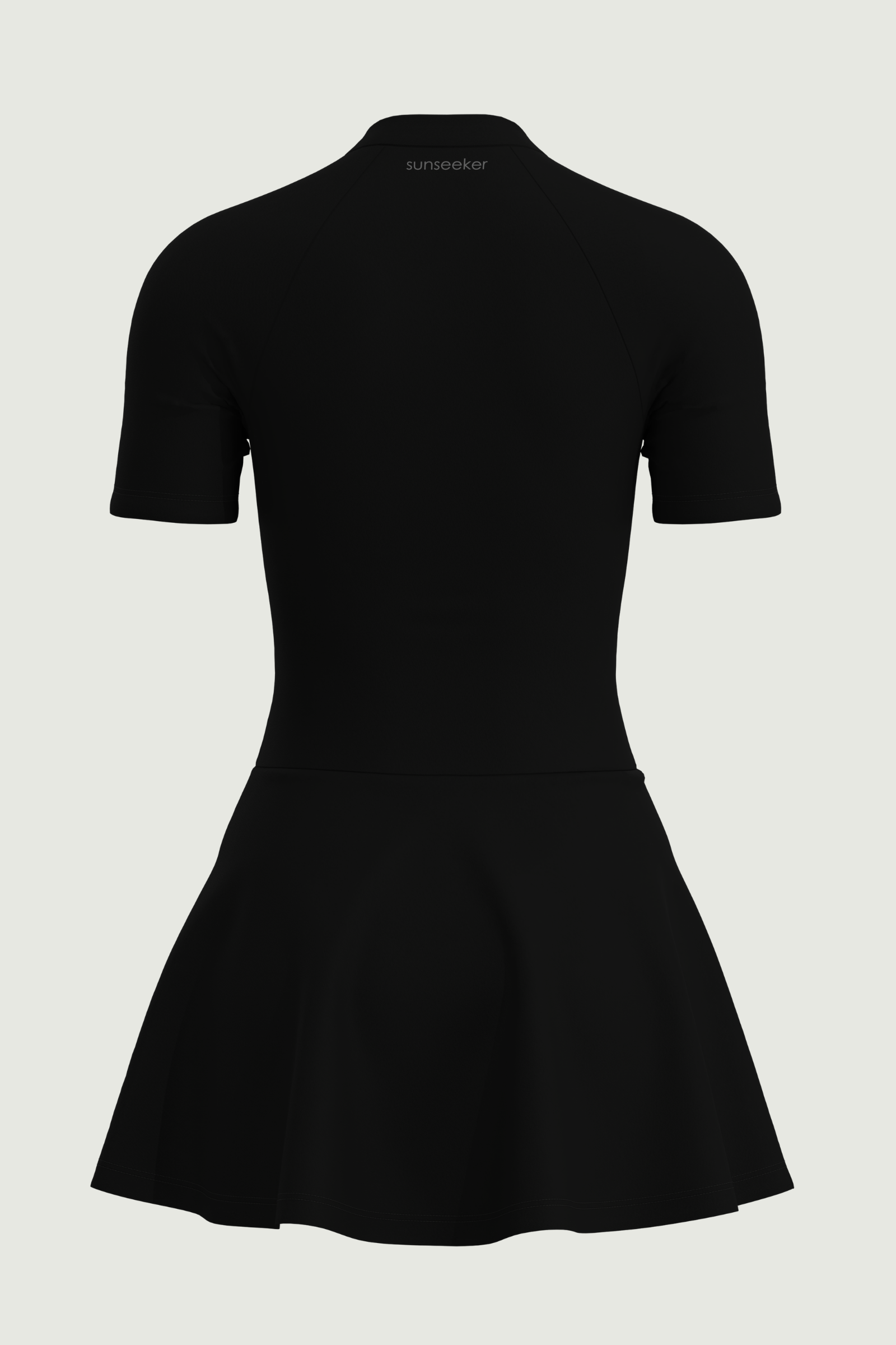 SunseekerNoir Wave Black Short Sleeves Swimdress