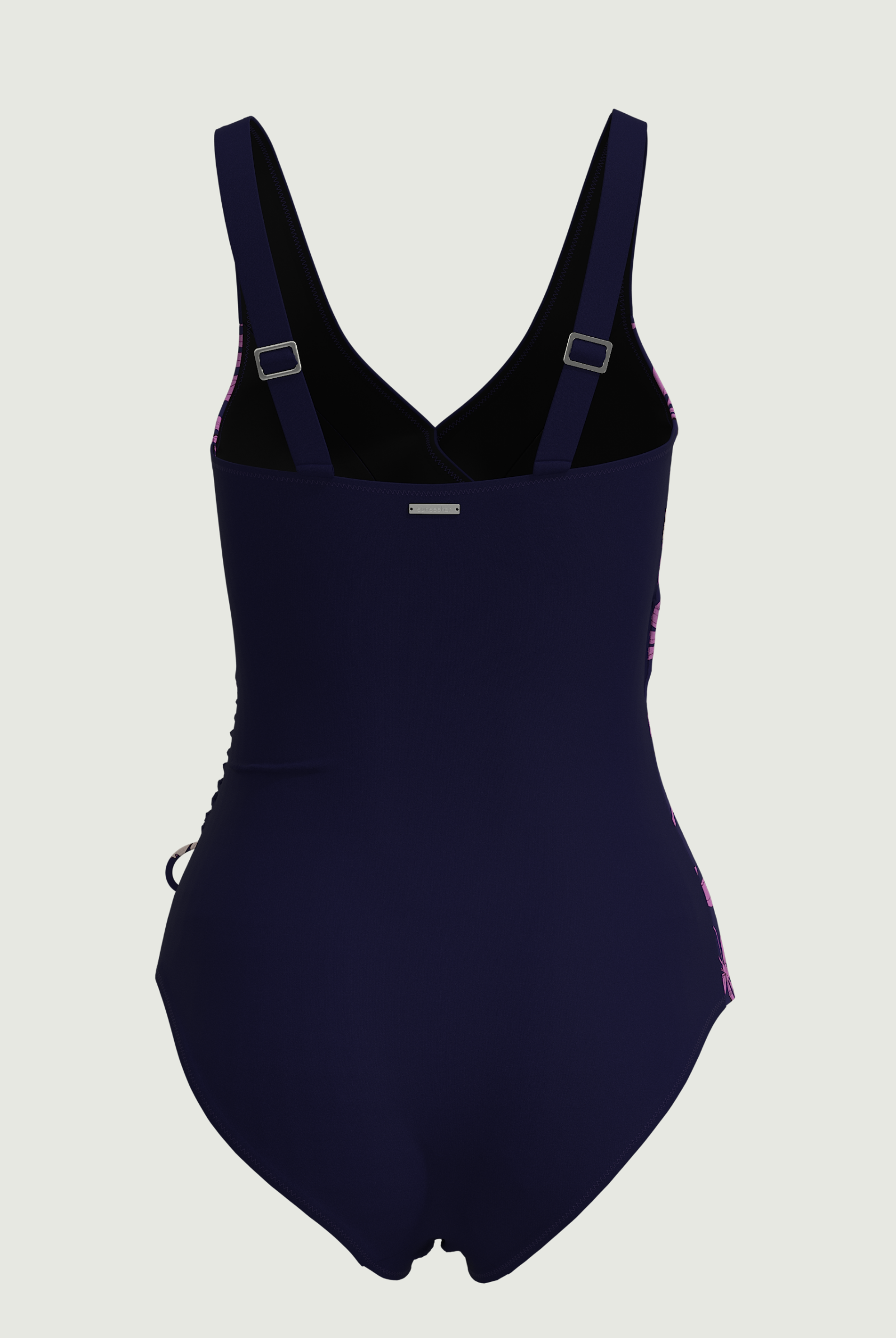 SunseekerWild Hibiscus Indigo V-front Onepiece