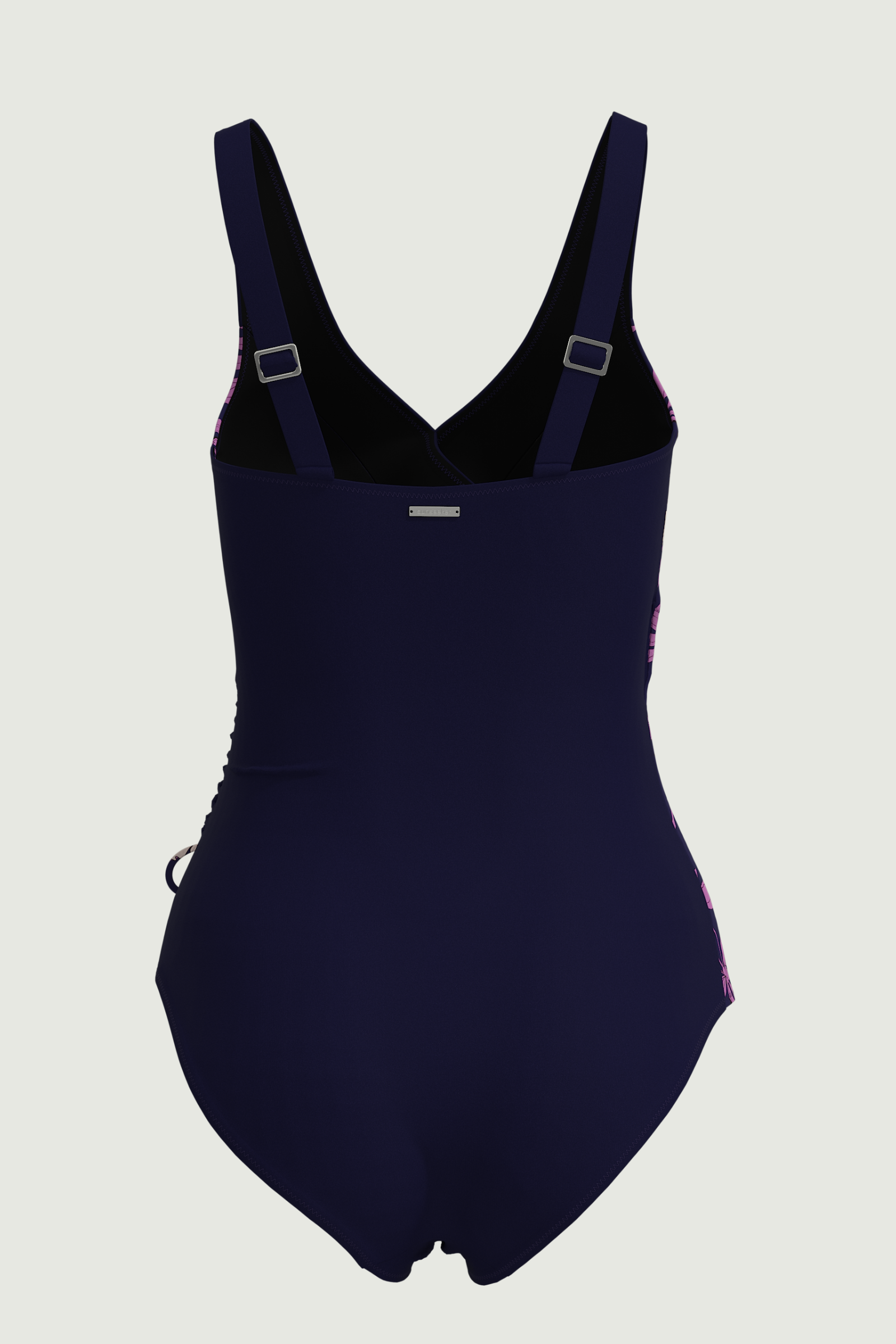 SunseekerWild Hibiscus Indigo V-front Onepiece