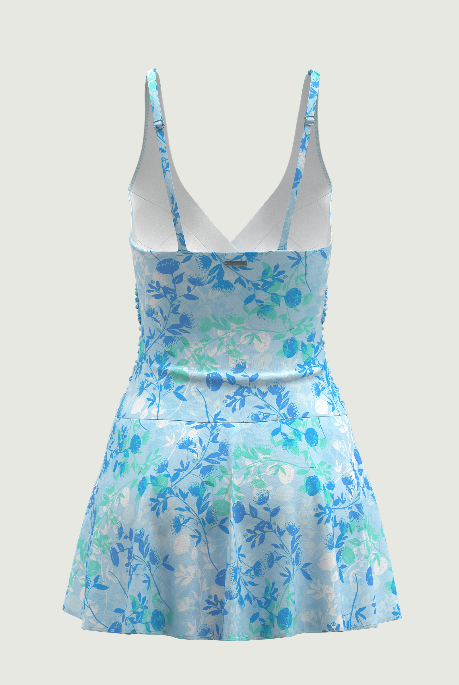 SunseekerBlooming Grace Blue Wrap Front Swimdress