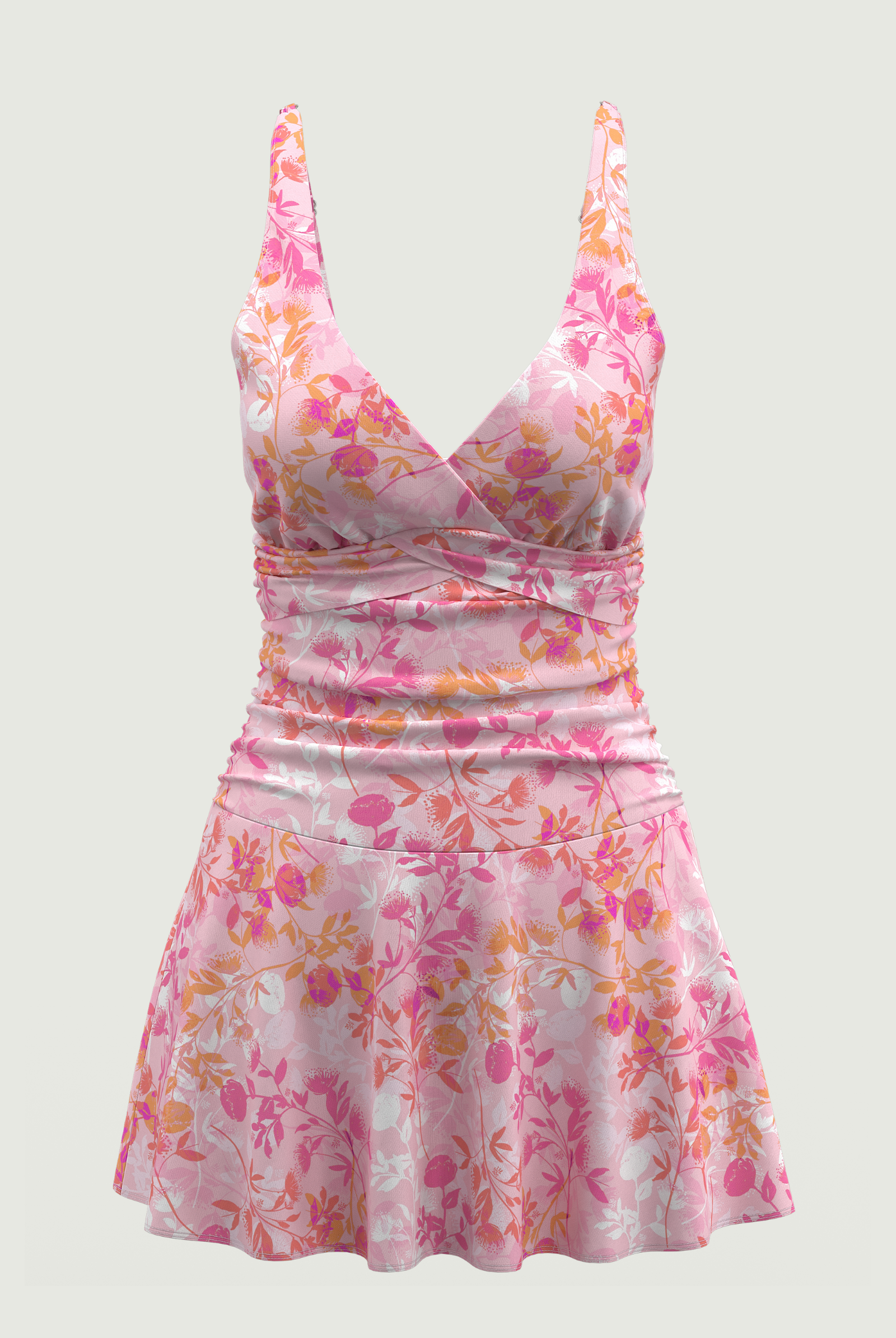 SunseekerBlooming Grace Pink Wrap Front Swimdress
