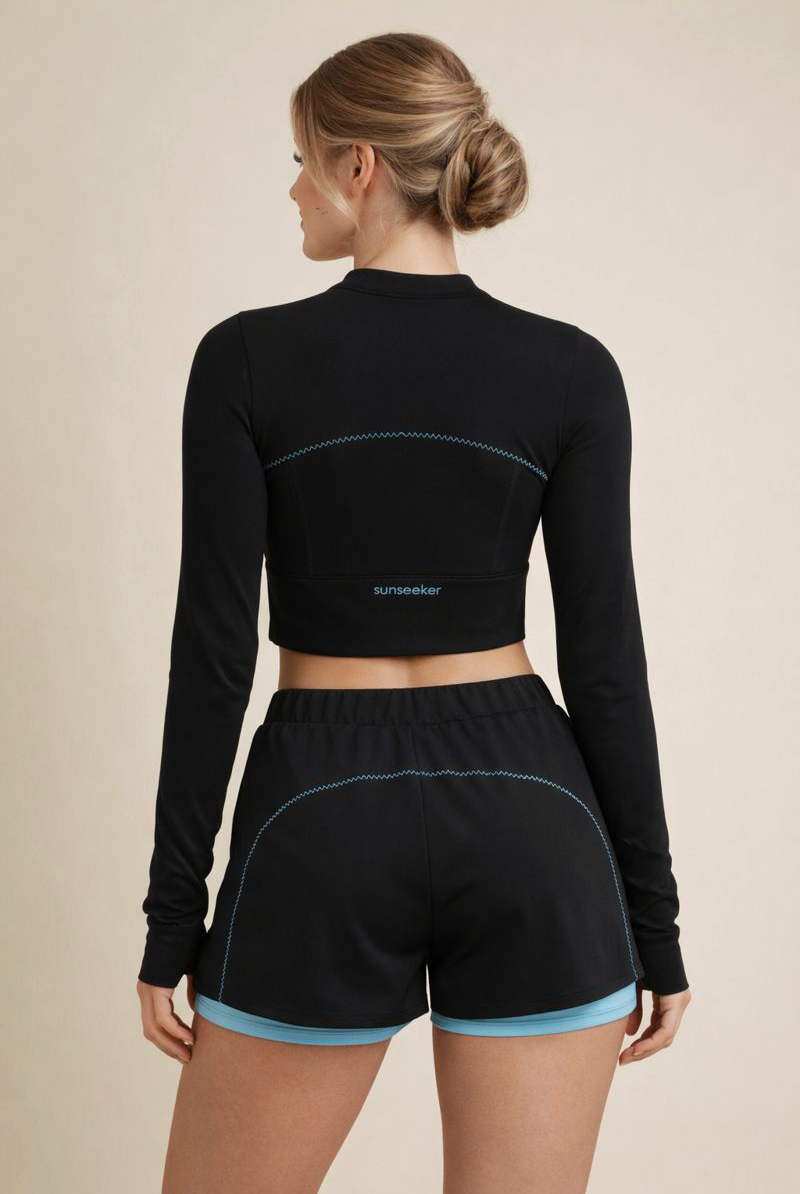 SunseekerCerulean Black Legging Shorts