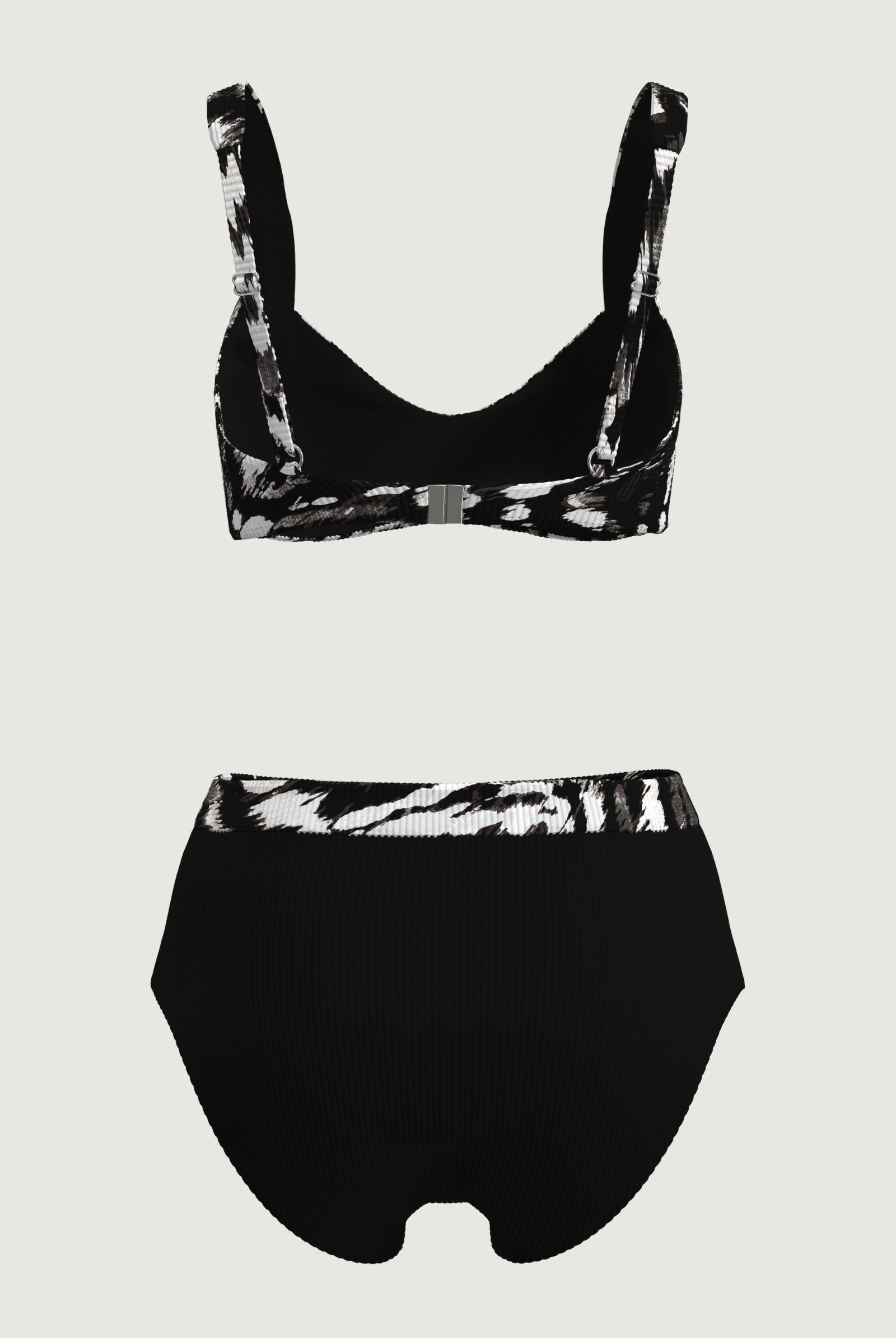 SunseekerUrban Flow Black High-waisted Bikini Set