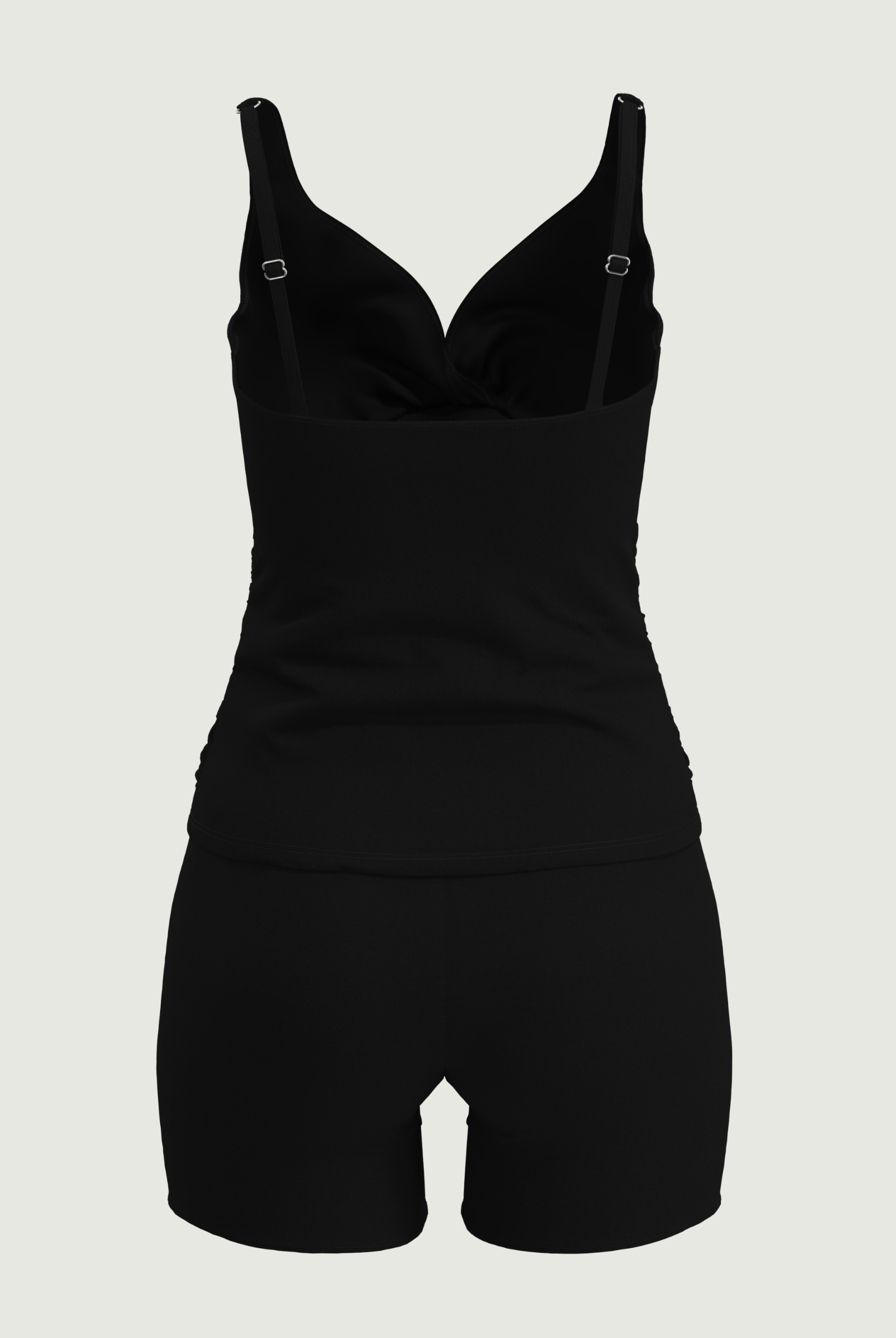 SunseekerPearl Glow Black Wrap Front Tankini Set