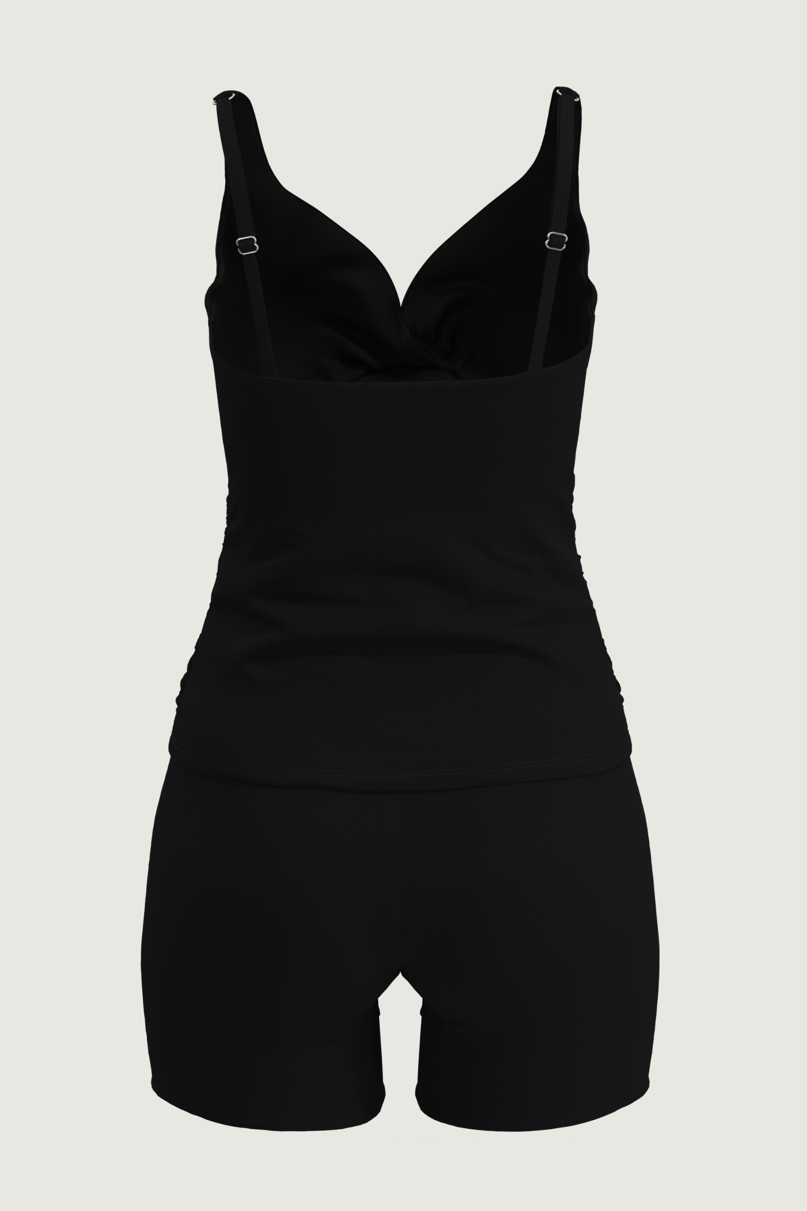 SunseekerPearl Glow Black Wrap Front Tankini Set