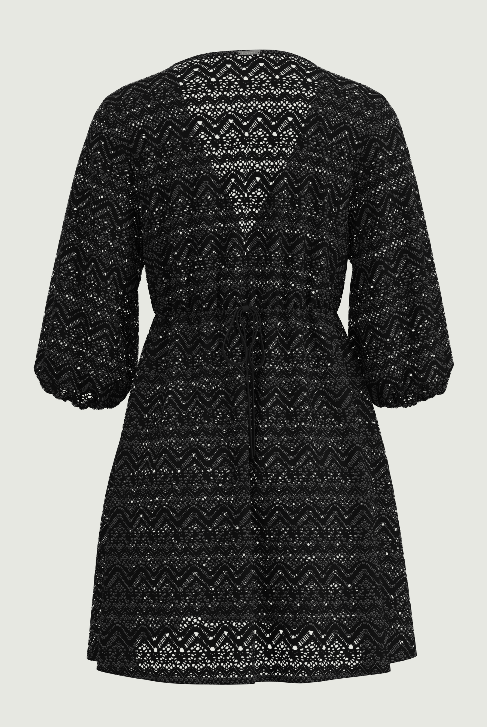 SunseekerCrochet Black V-neck Dress
