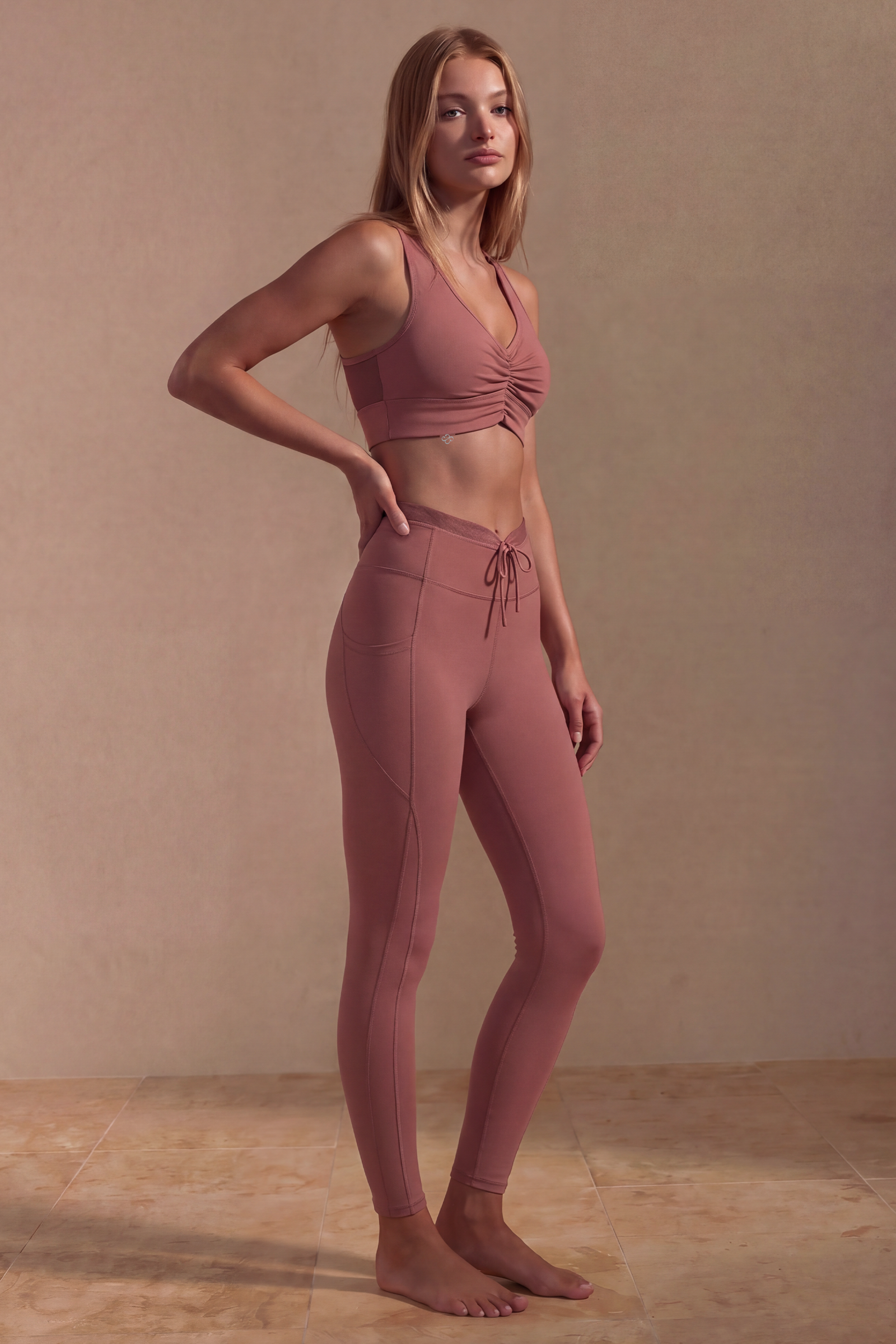 SunseekerMahogany Rose Ruched Front Bra Top