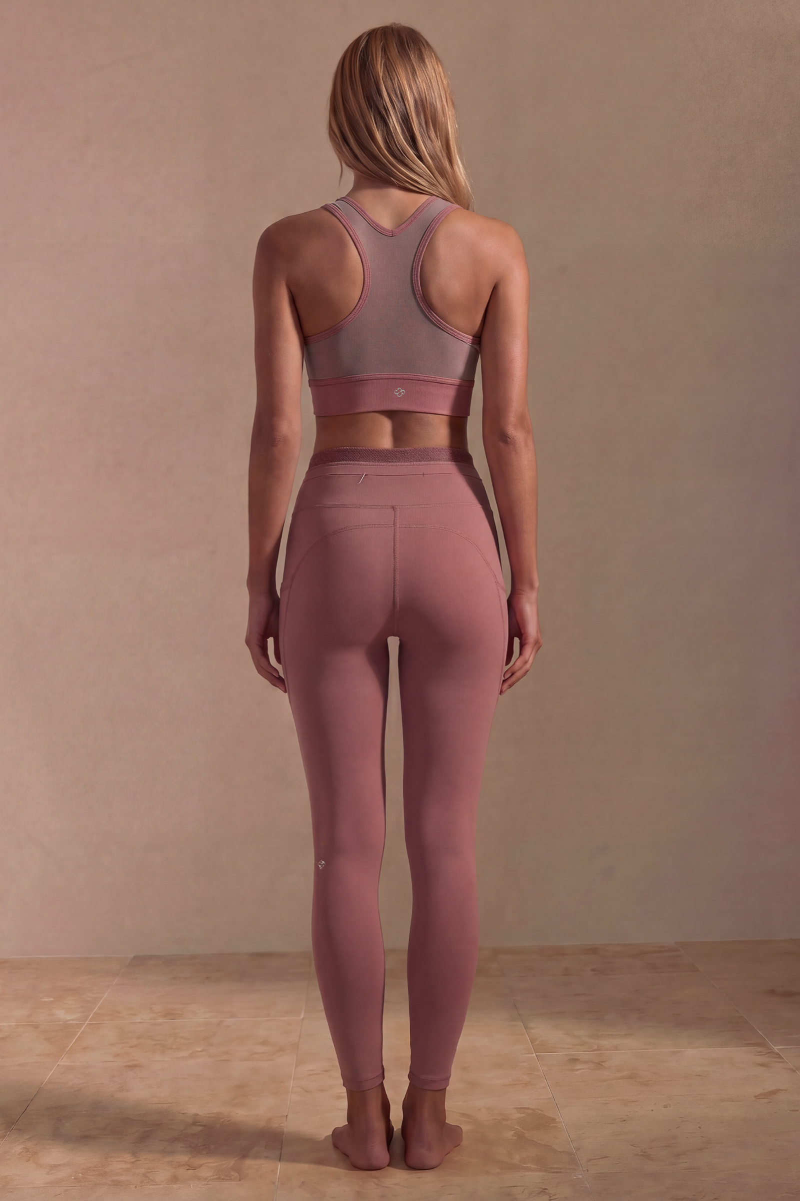 SunseekerMahogany Rose Meshed Ruched Front Leggings
