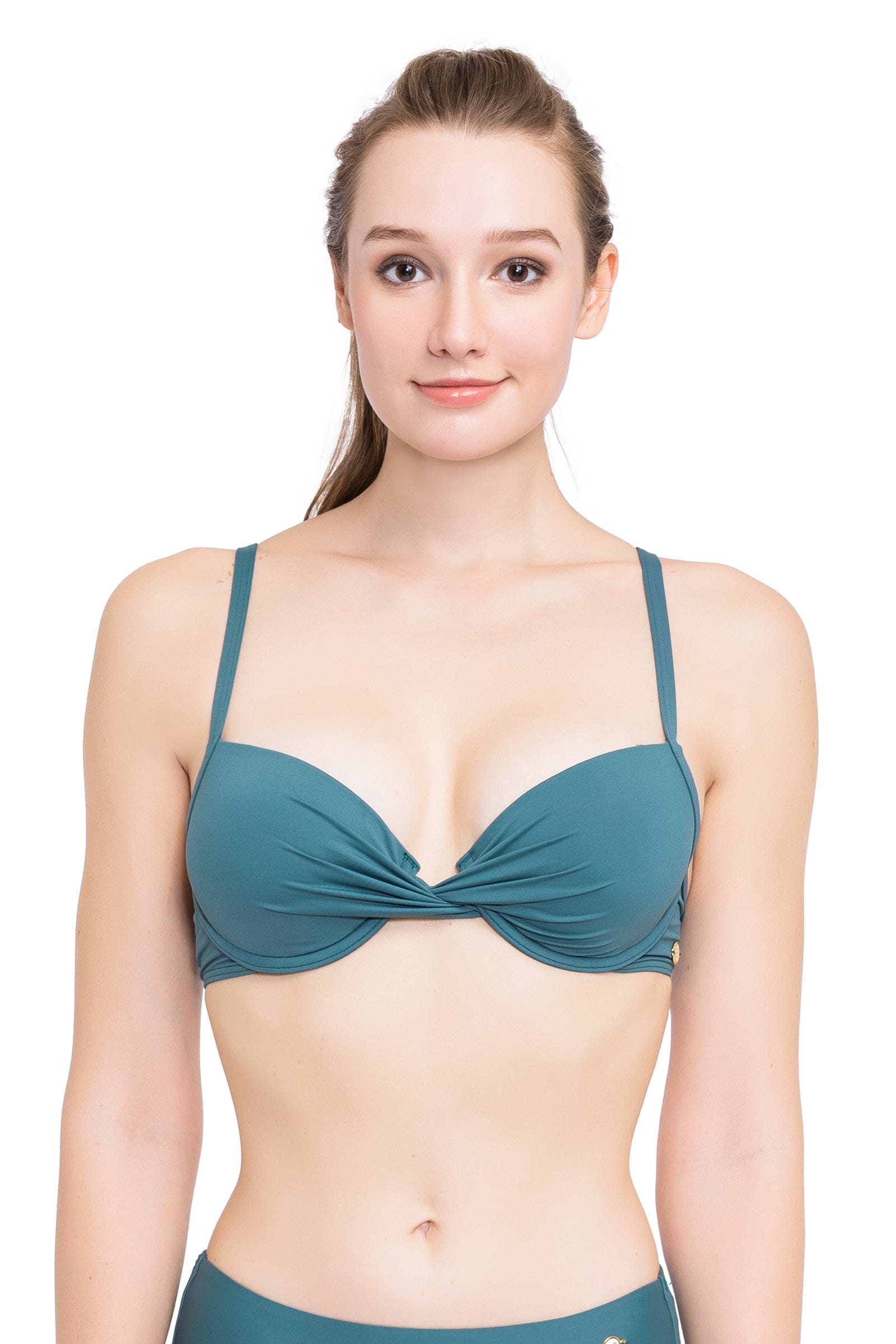 Bikini Tops Core Solid Atlantic Deep Underwire Bikini Top - Sunseeker