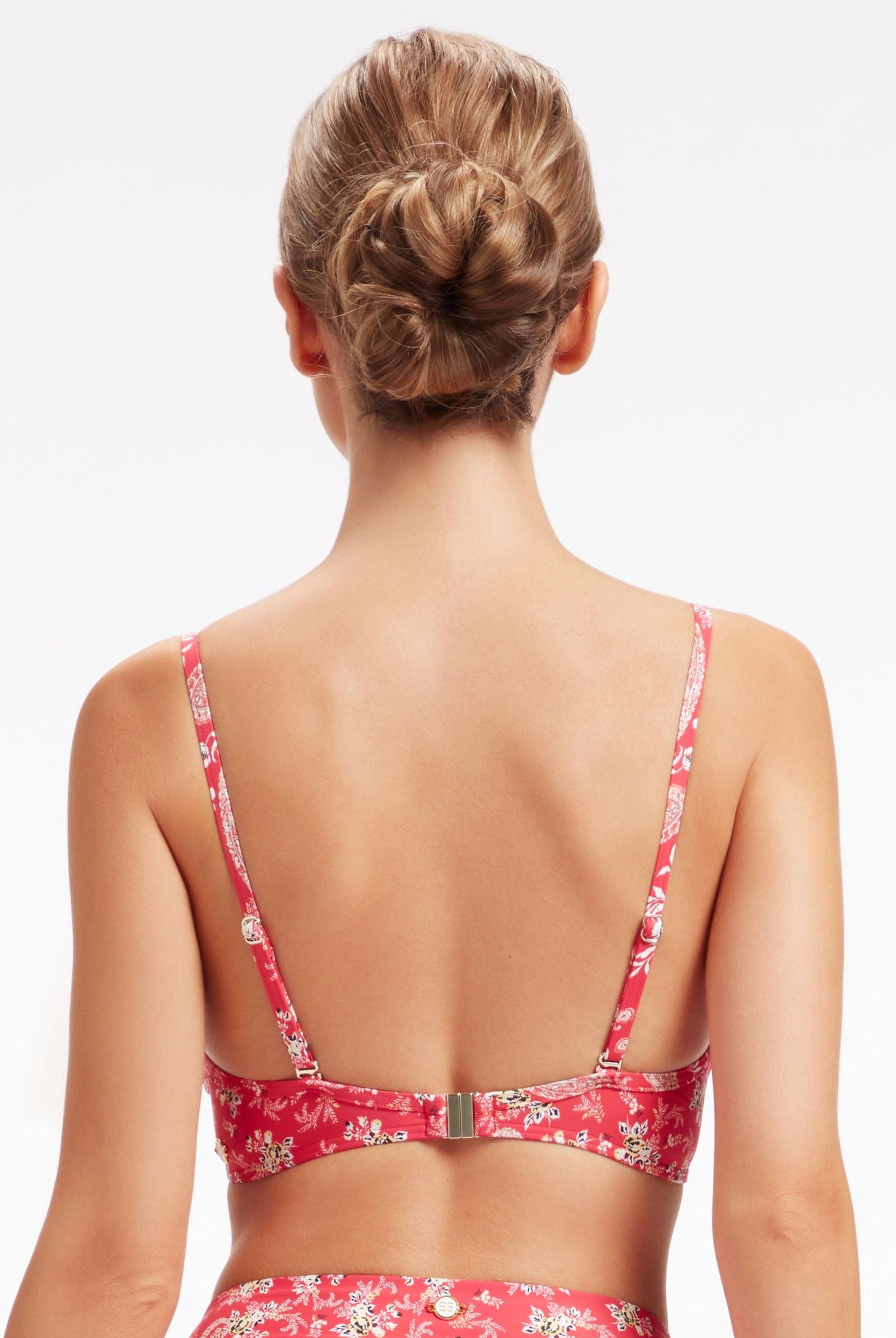 Sunseeker Sweet Paisley Scarlette Cross Front Bikini Top