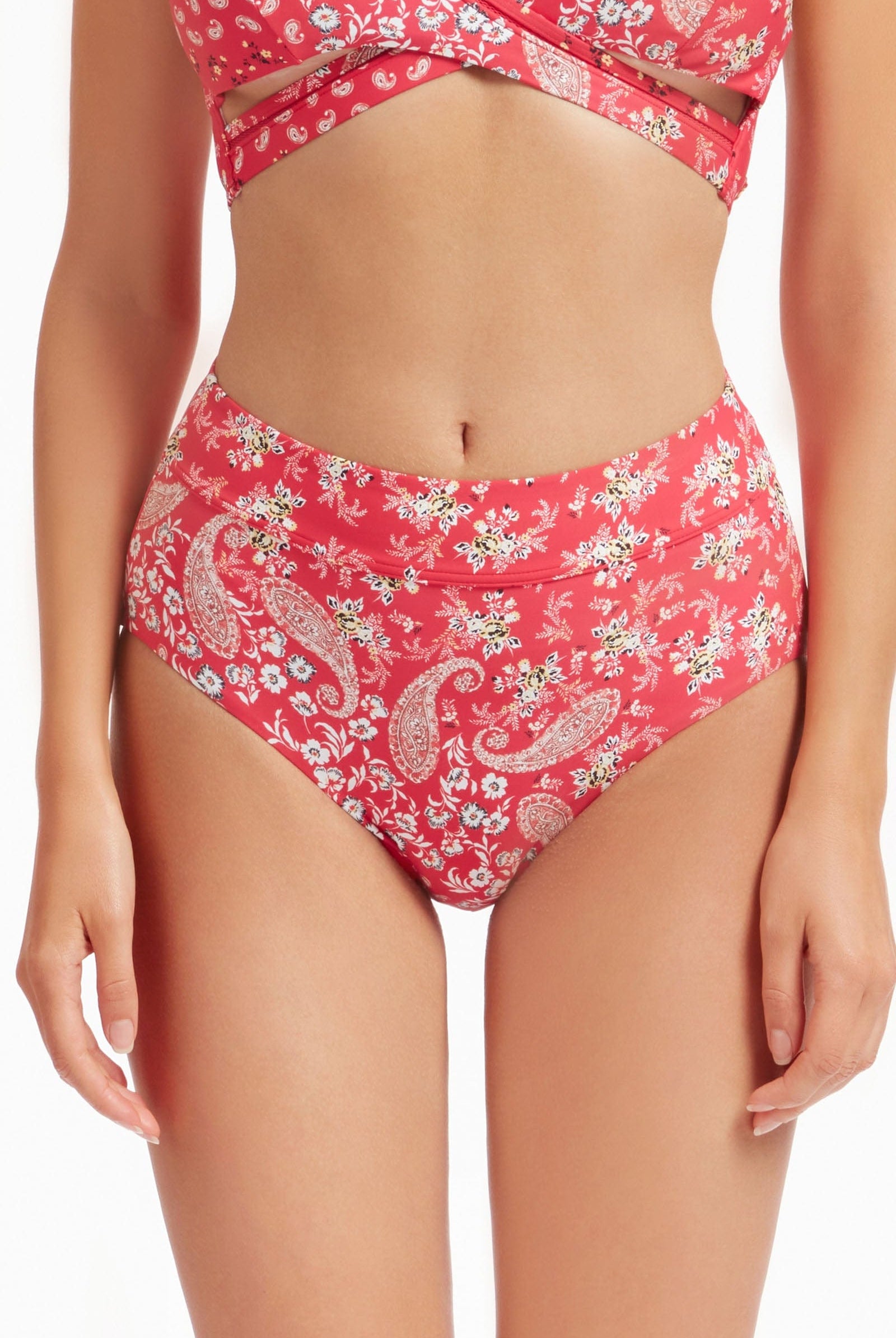 Sunseeker Sweet Paisley Scarlette High Waisted Full Classic Pant