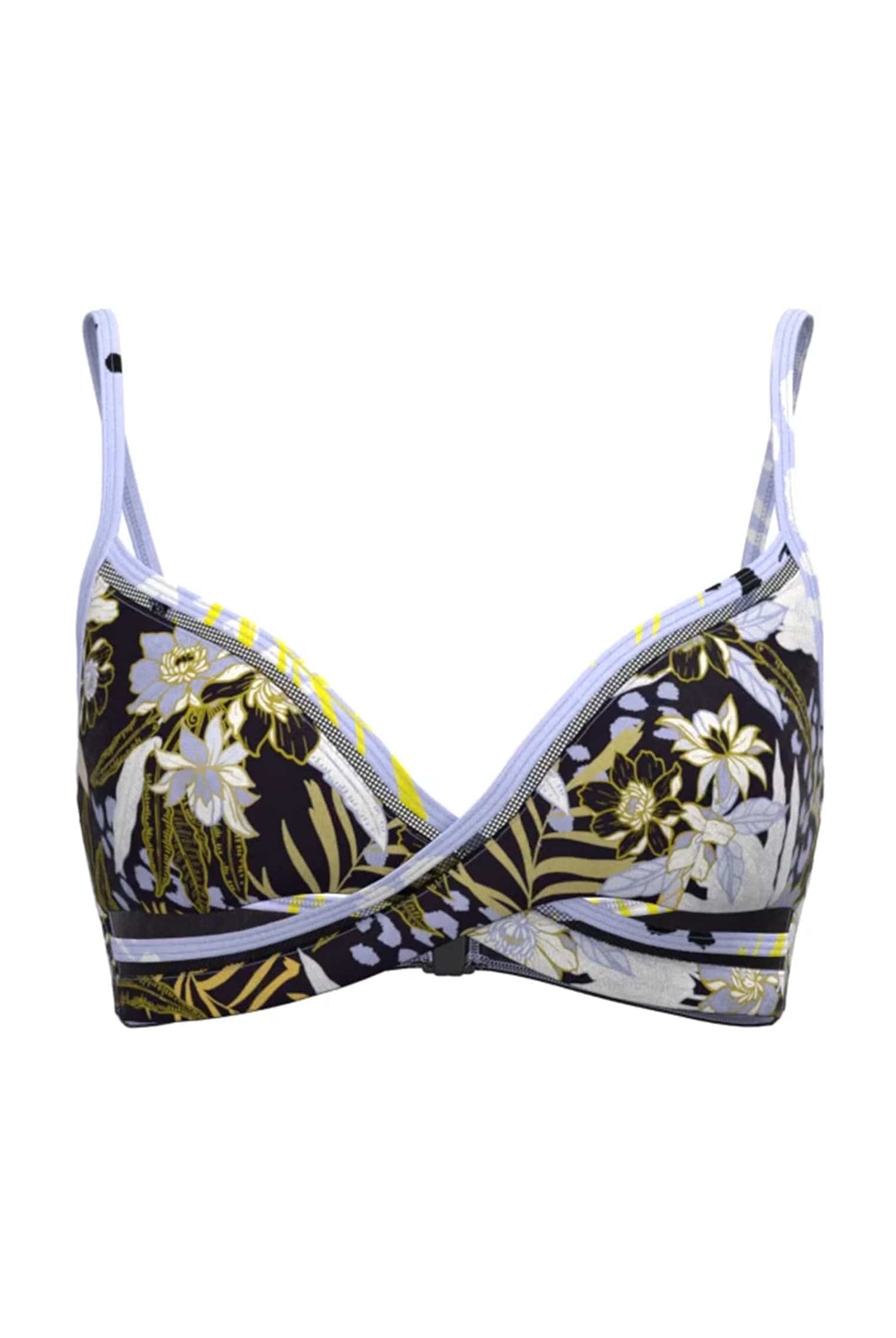 Sunseeker Elevated Tropics Sailor Blue Cross Front Bikini Top