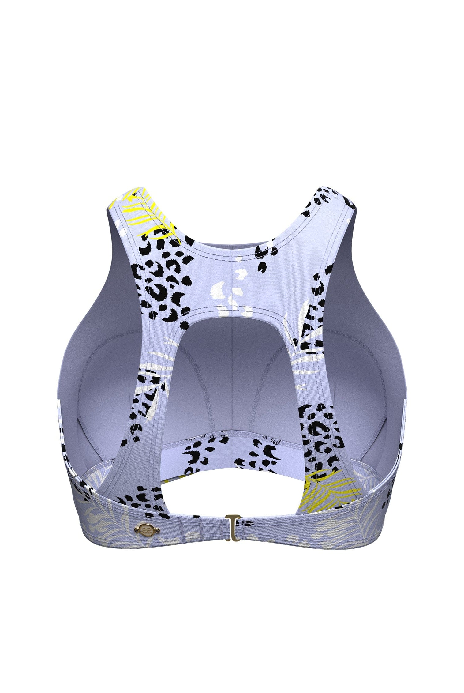 Sunseeker Elevated Animal Persian Violet Twist Front Bikini Top