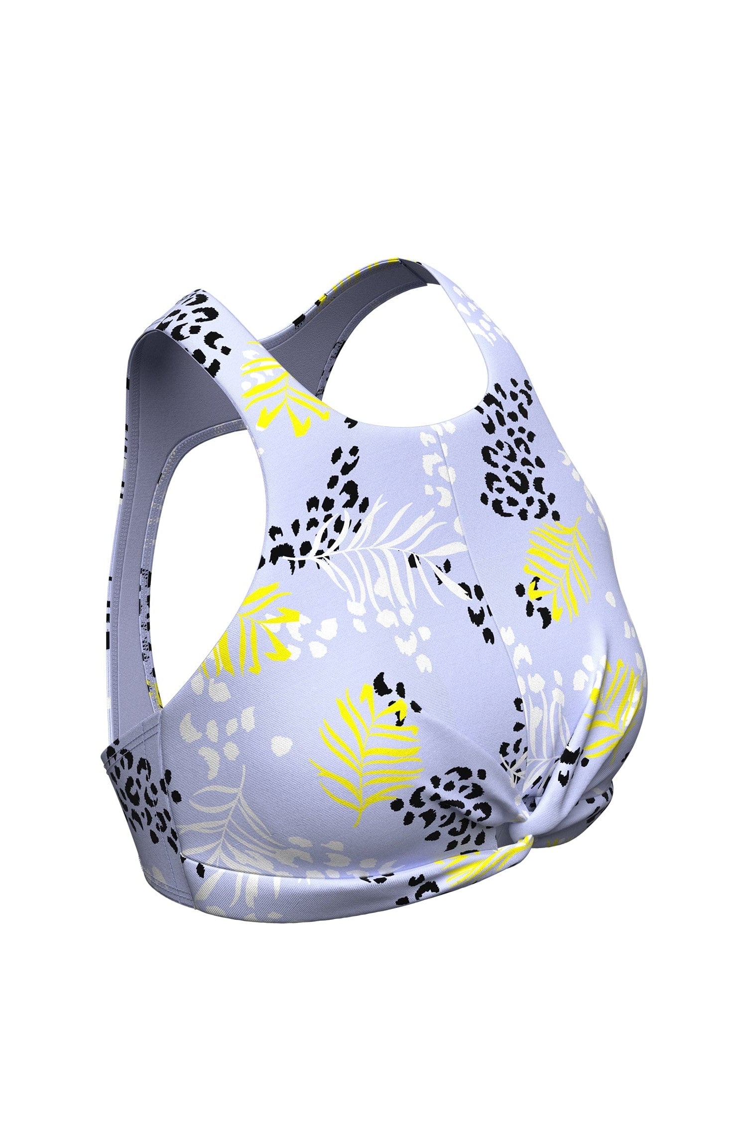 Sunseeker Elevated Animal Persian Violet Twist Front Bikini Top