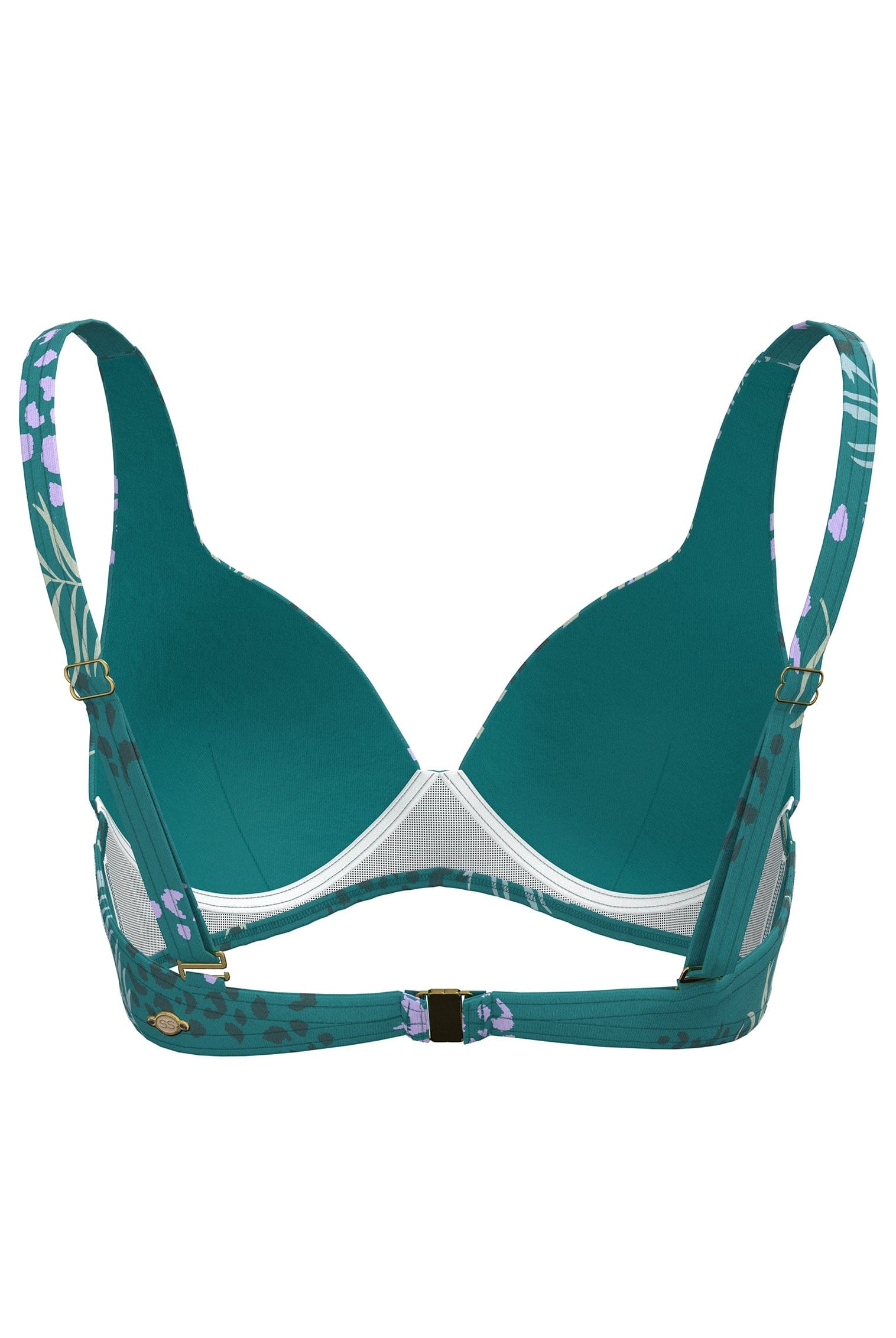 Sunseeker Elevated Animal Porcelain Green Plus Cup Underwire Bikini Top