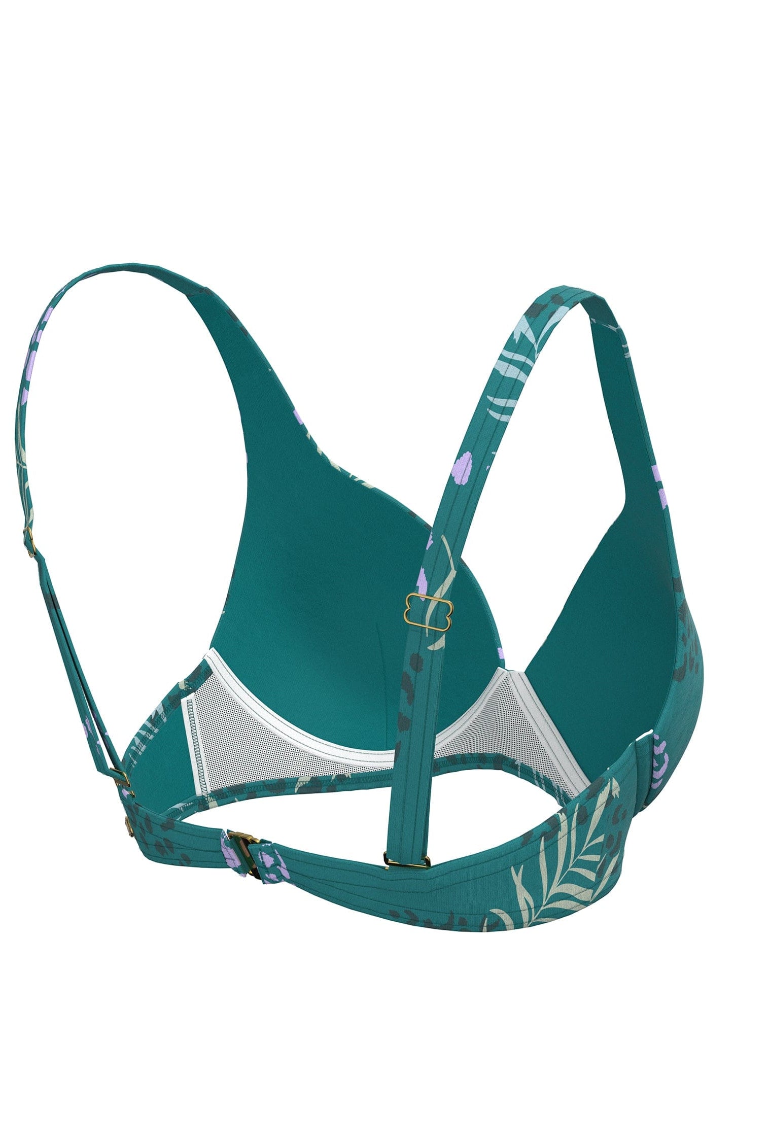 Sunseeker Elevated Animal Porcelain Green Plus Cup Underwire Bikini Top