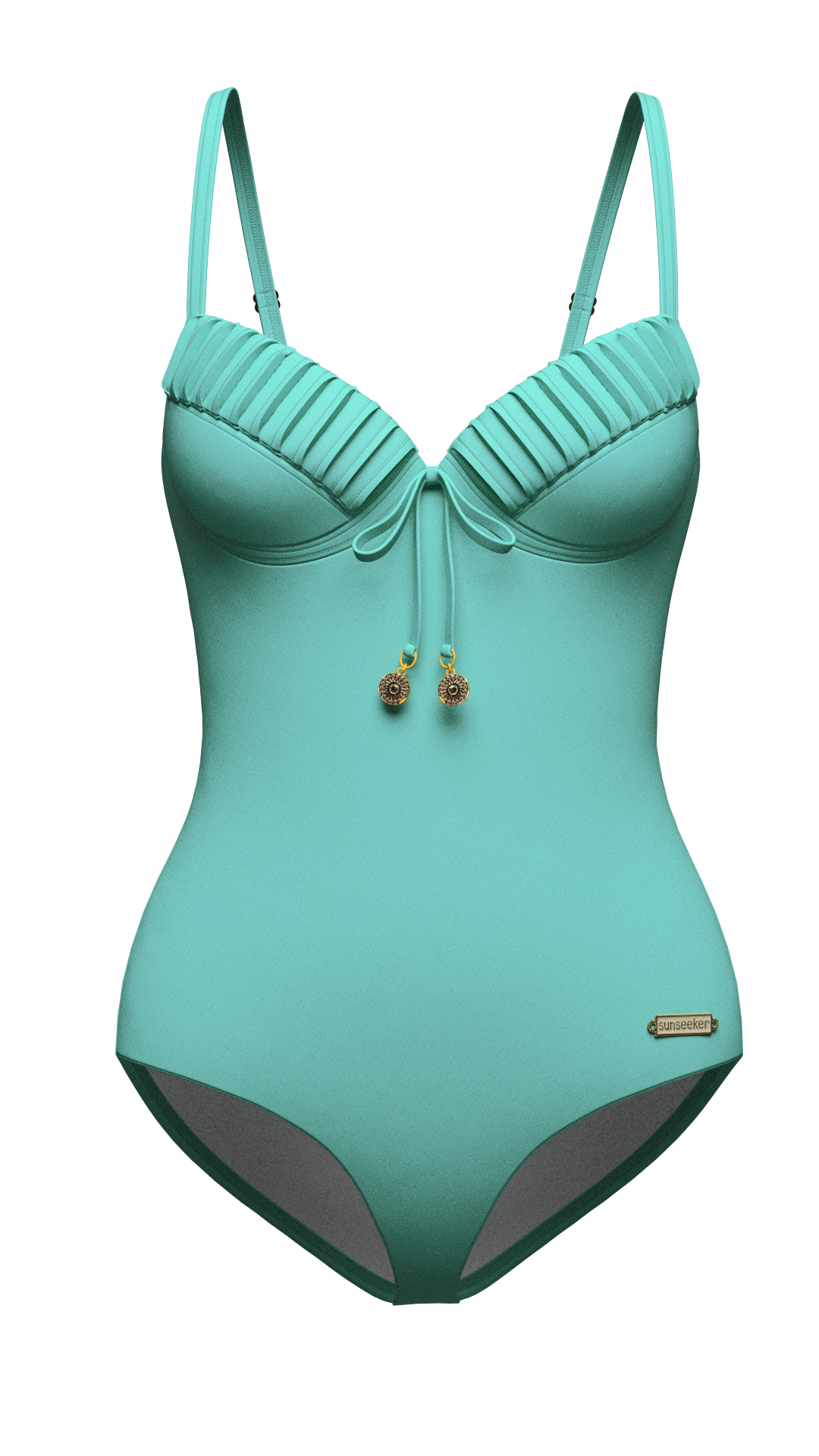 SunseekerCore Solid Mint Green Pintuck Onepiece
