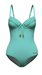 SunseekerCore Solid Mint Green Pintuck Onepiece