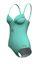 SunseekerCore Solid Mint Green Pintuck Onepiece