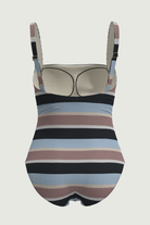 SunseekerSomeday Stripe Black Plus Cup Square Neck Onepiece