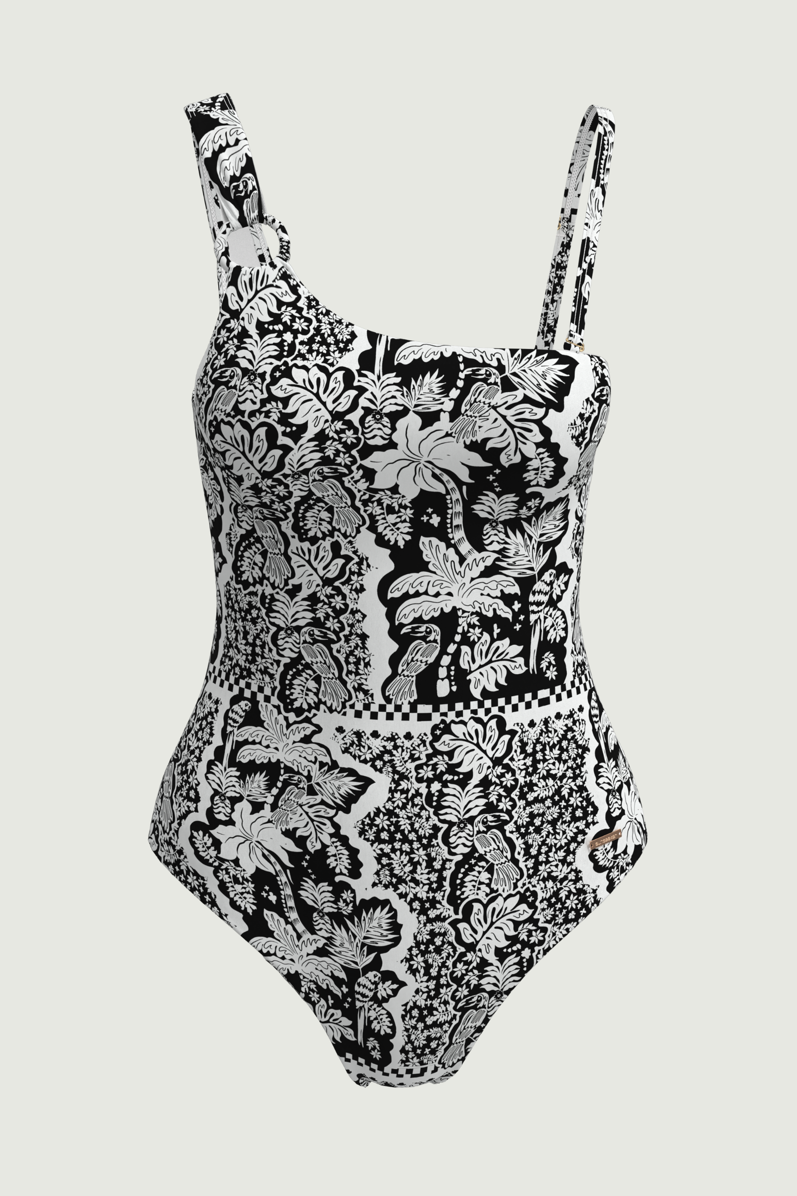 SunseekerSoulistic Black Asymmetric Straps Onepiece