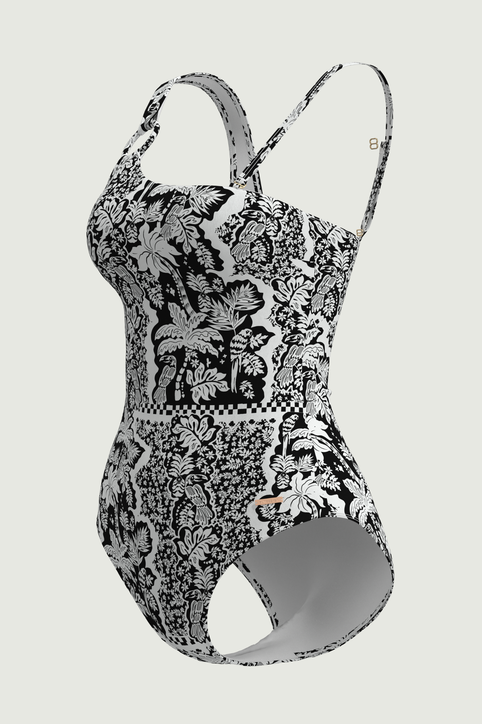 SunseekerSoulistic Black Asymmetric Straps Onepiece