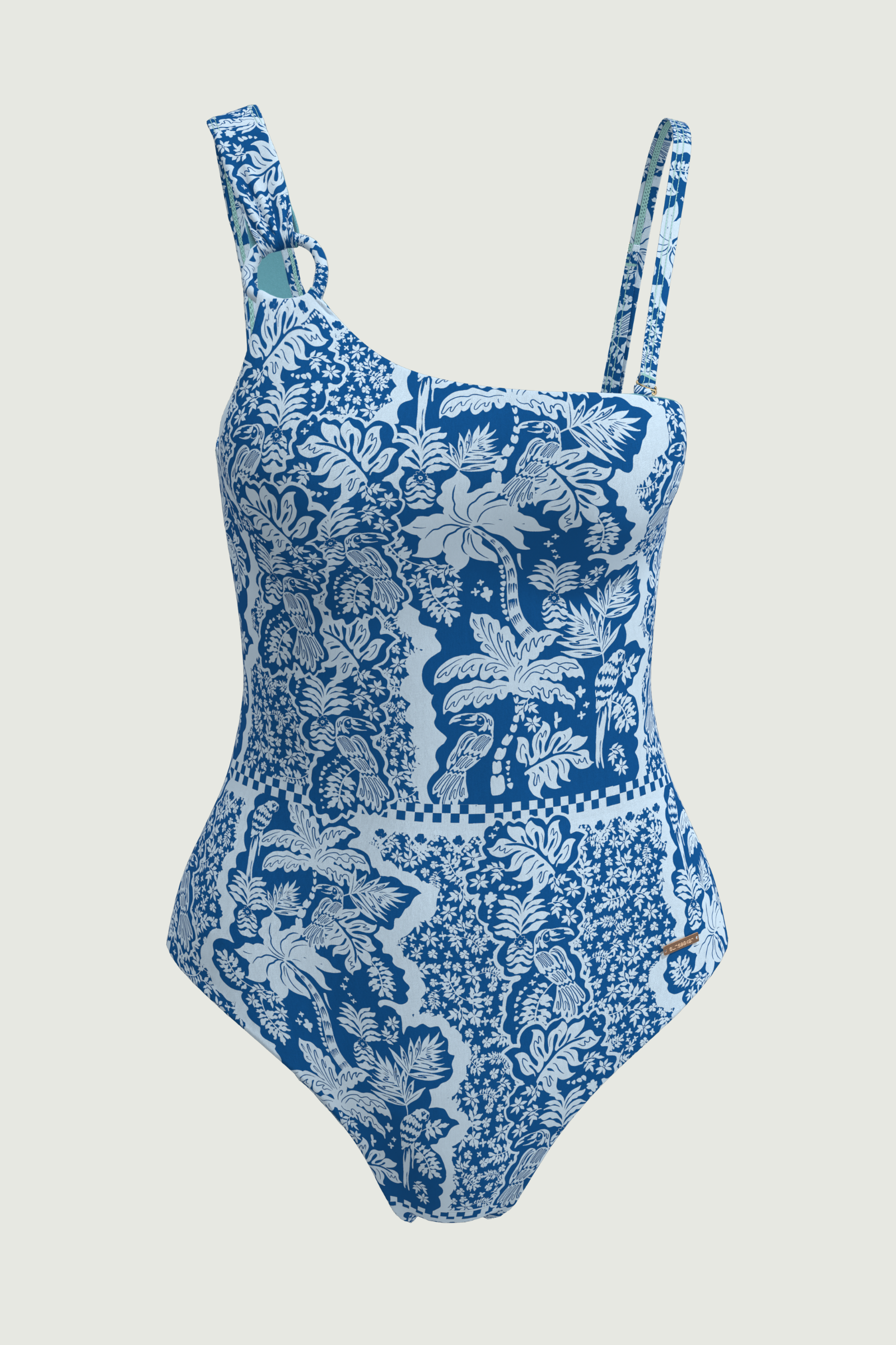 SunseekerSoulistic Blue Ave Asymmetric Straps Onepiece